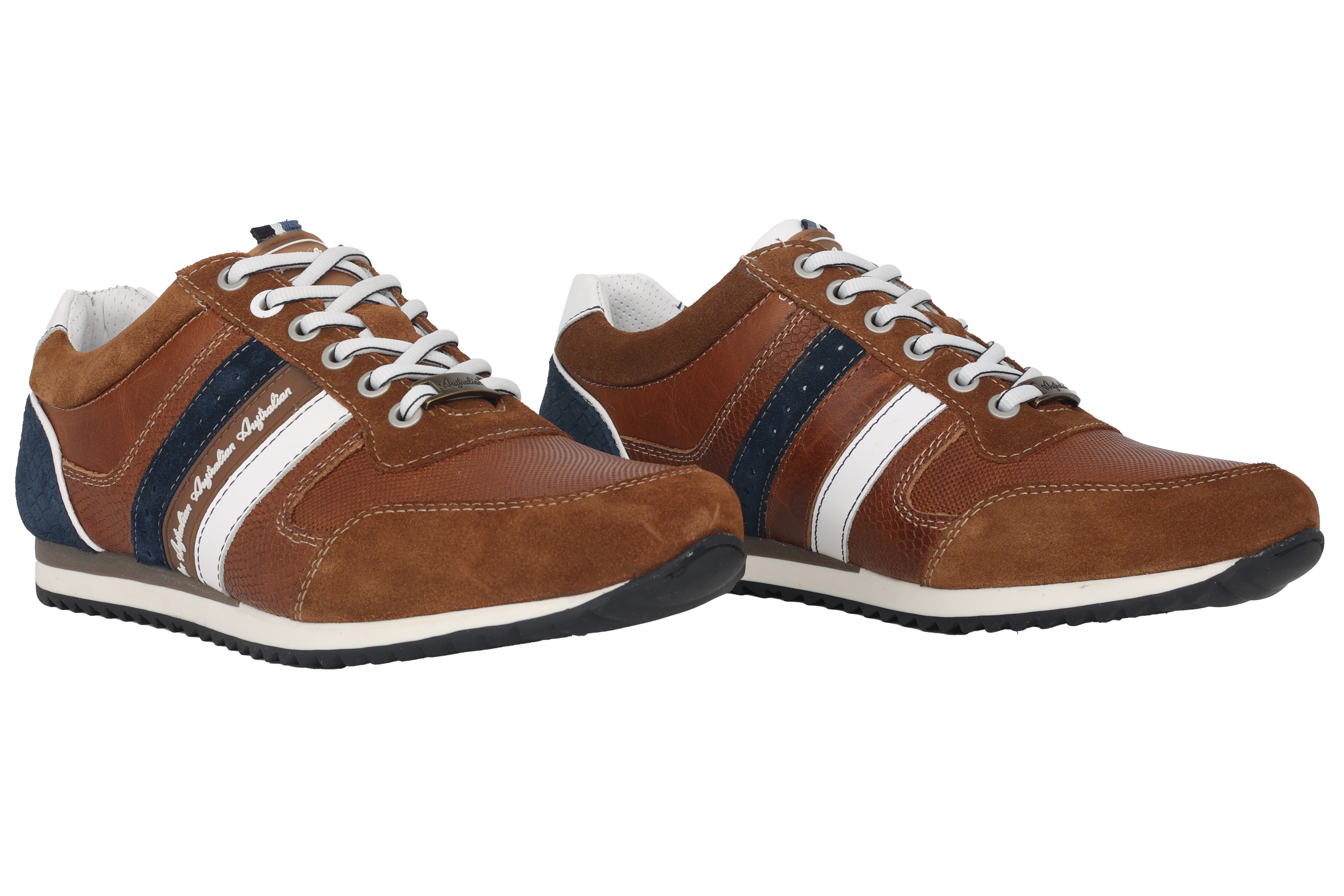 'Camaro' men's lace-up sneaker shoe - brown