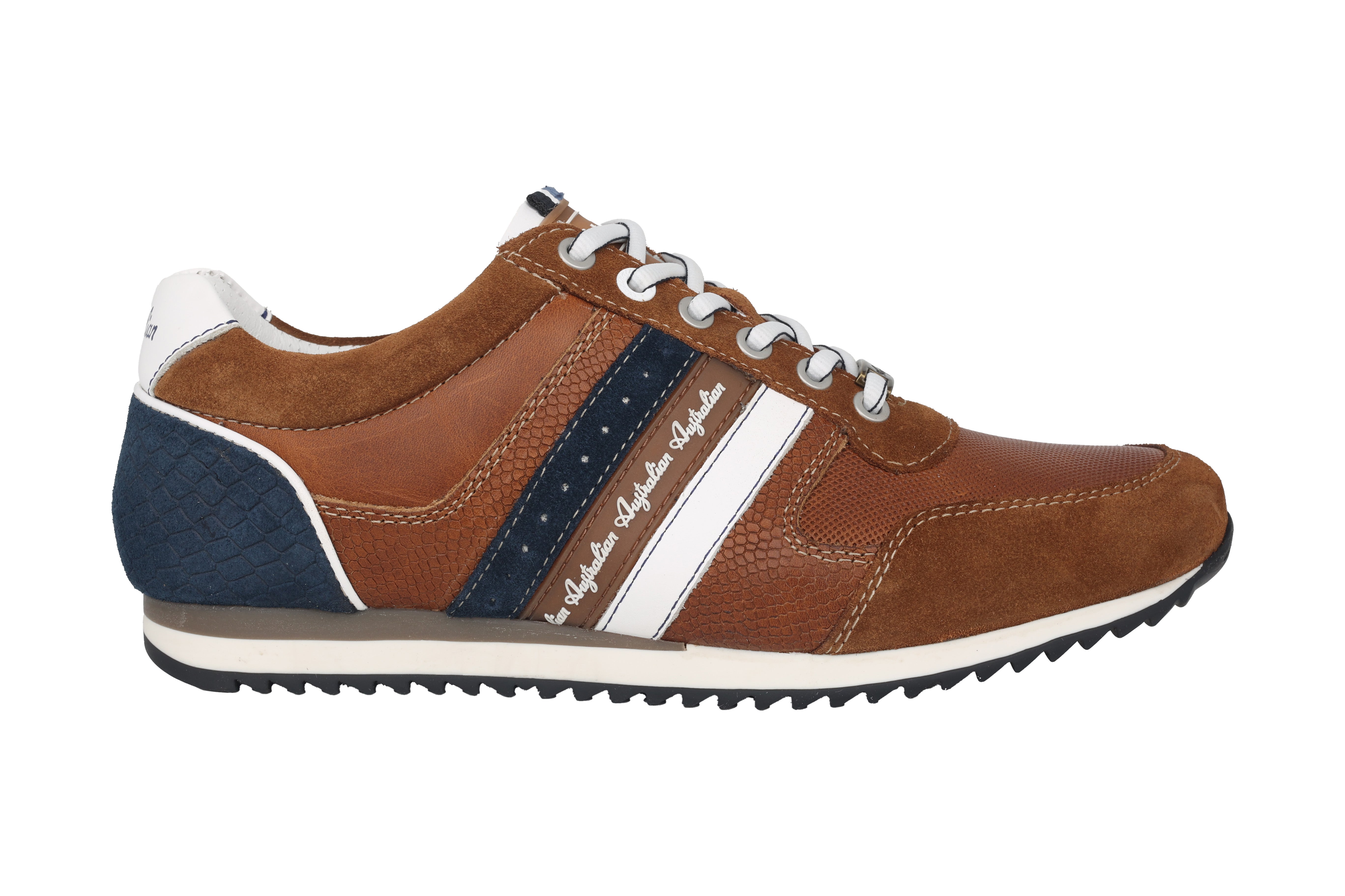 'Camaro' men's lace-up sneaker shoe - brown