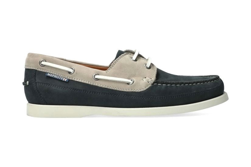 'Boating' men's boat shoes - Blue mix - Chaplinshoes'Boating' men's boat shoes - Blue mixMephisto