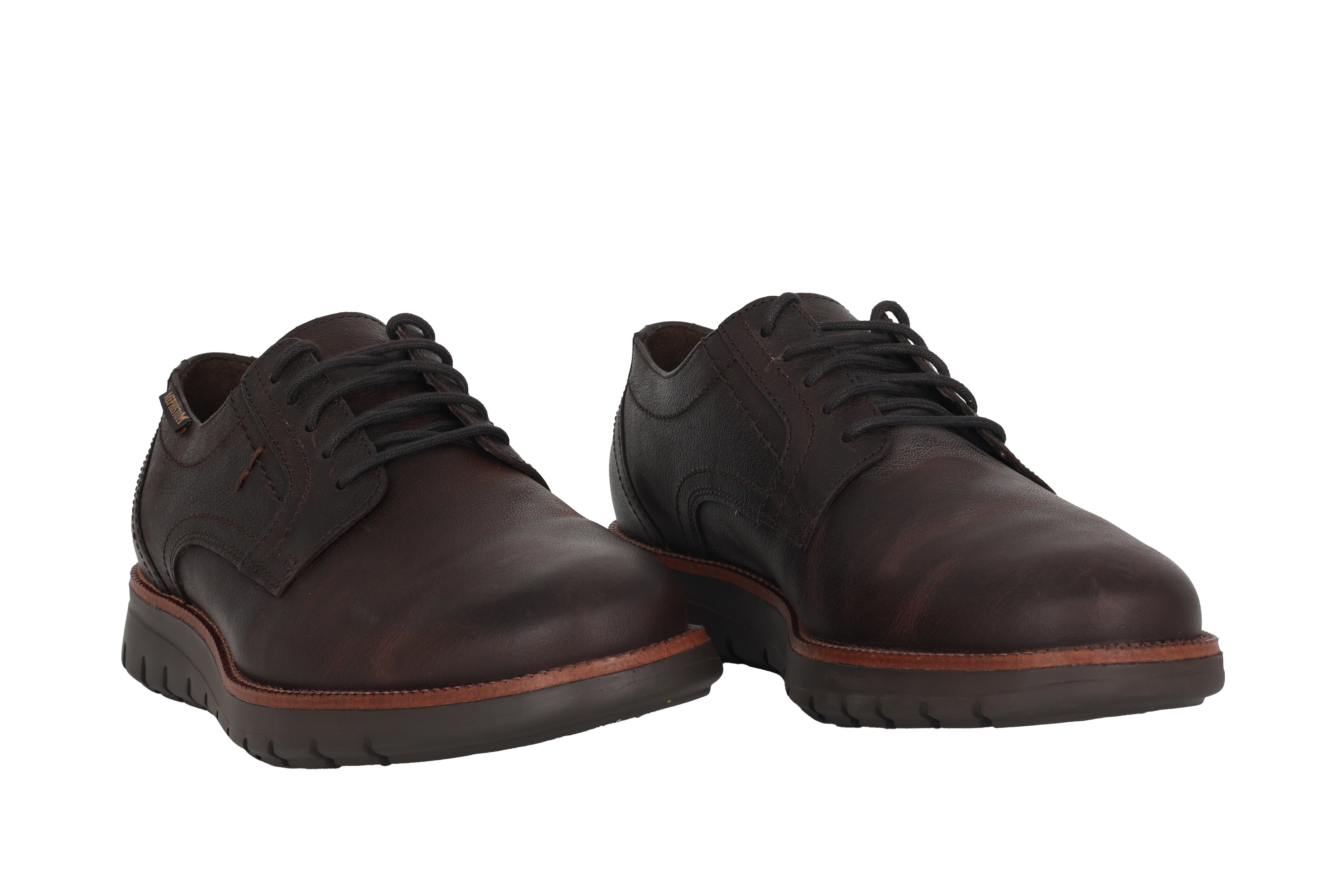 'BRETT' men's lace-up shoes - Dark brown