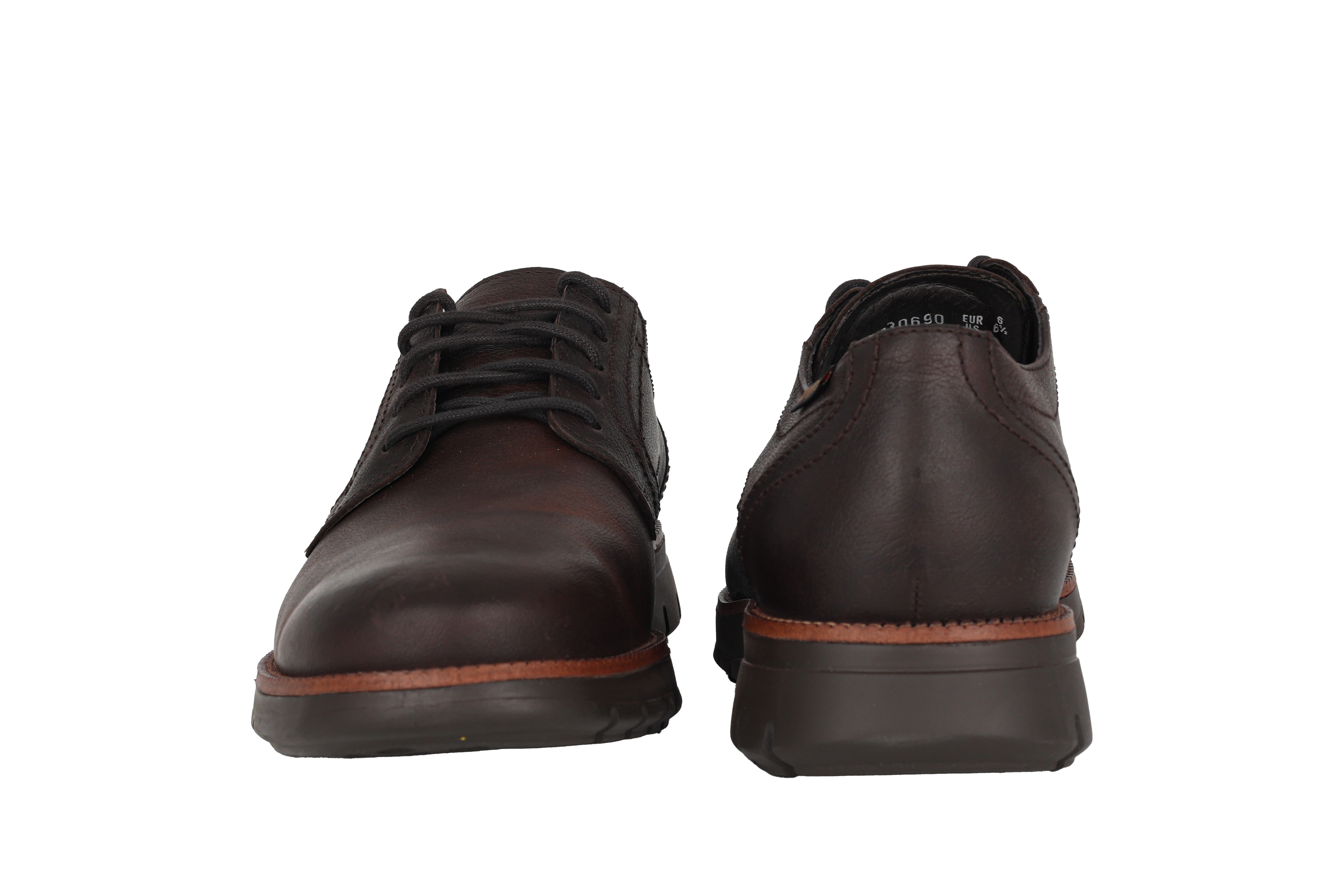 'BRETT' men's lace-up shoes - Dark brown