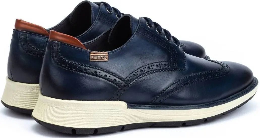 'Busot' veterschoen - blauw - ChaplinshoesVeterschoen 'Busot' - blauwPikolinos