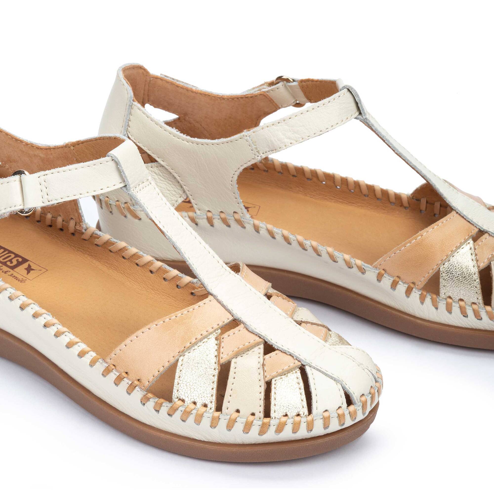 'Cadaques' women's sandal - white mix - Chaplinshoes'Cadaques' women's sandal - white mixPikolinos
