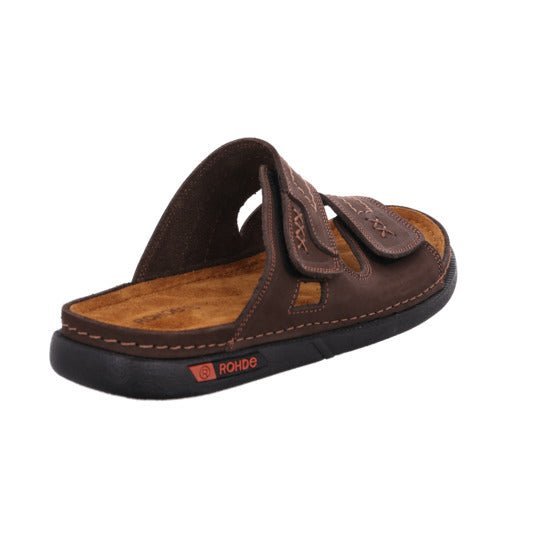 'Cento' men's strap slide sandal - Brown - Chaplinshoes'Cento' men's strap slide sandal - BrownRohde
