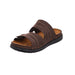 'Cento' men's strap slide sandal - Brown - Chaplinshoes'Cento' men's strap slide sandal - BrownRohde
