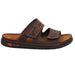 'Cento' men's strap slide sandal - Brown - Chaplinshoes'Cento' men's strap slide sandal - BrownRohde