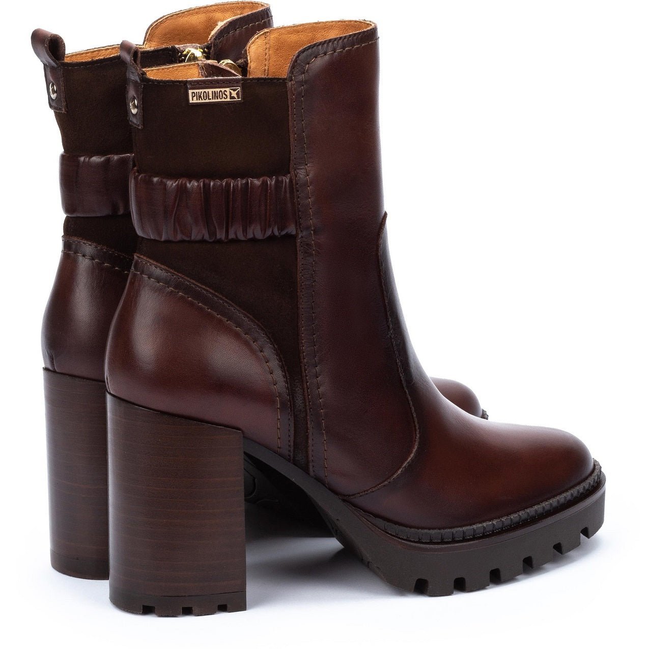 Damesritslaars 'Cervera' - Donkerbruin - ChaplinshoesDameslaars met rits 'Cervera' - DonkerbruinPikolinos