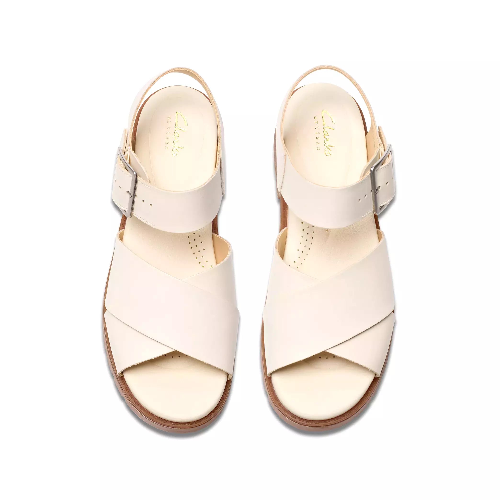 Damensandale 'Orinoco Cross' - gebrochenes Weiß