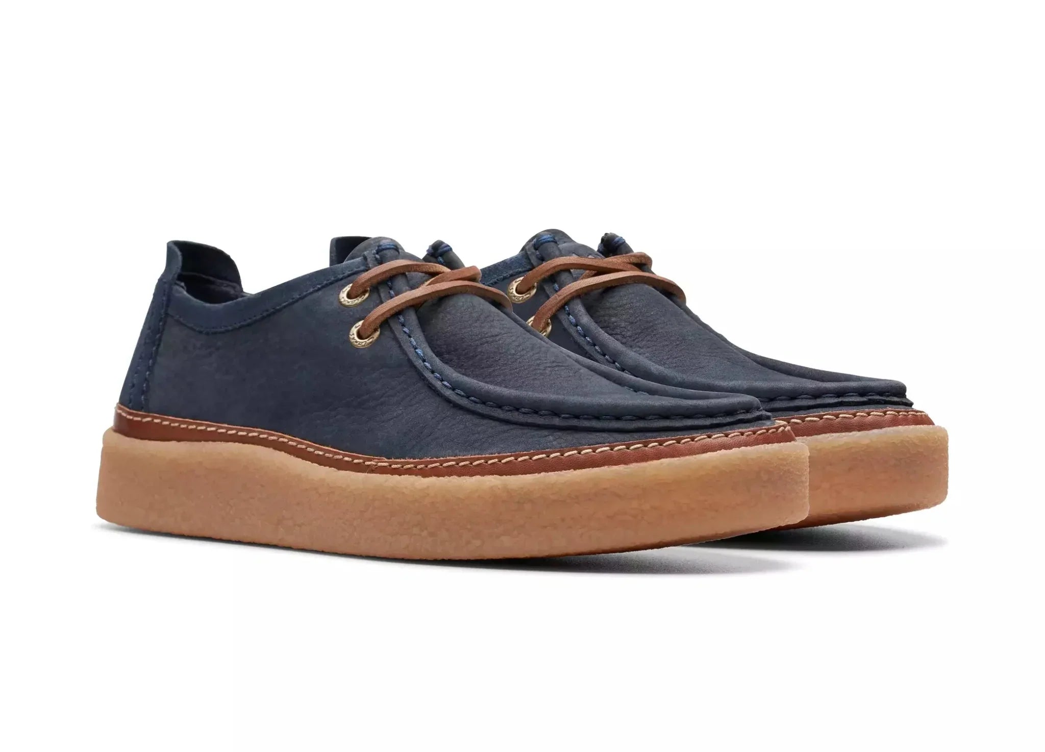 'Clarkwood Moc' men's lace - up shoe - Blue - Chaplinshoes'Clarkwood Moc' men's lace - up shoe - BlueClarks