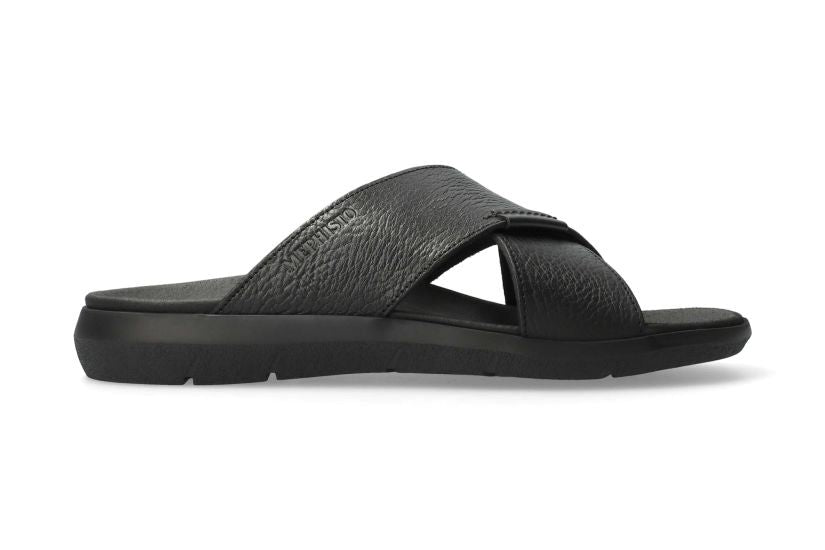 Sandália slide masculina 'Conrad' - preta - ChaplinshoesSandália slide masculina 'Conrad' - pretoMephisto