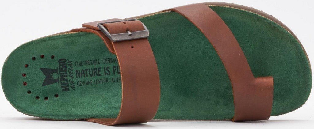 'Douglas' men's wide fit (H) slide sandal - brown - Chaplinshoes'Douglas' men's wide fit (H) slide sandal - brownMephisto