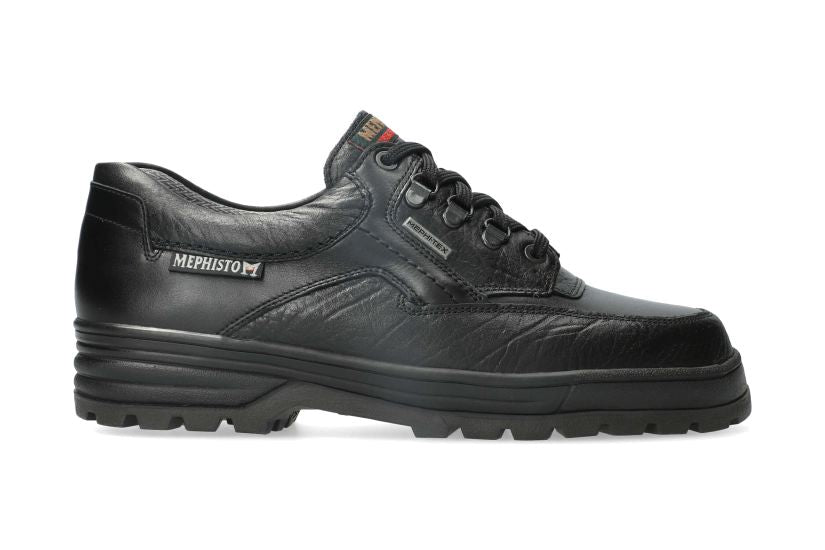 'Barracuda' men's waterproof robust lace-up shoe - black