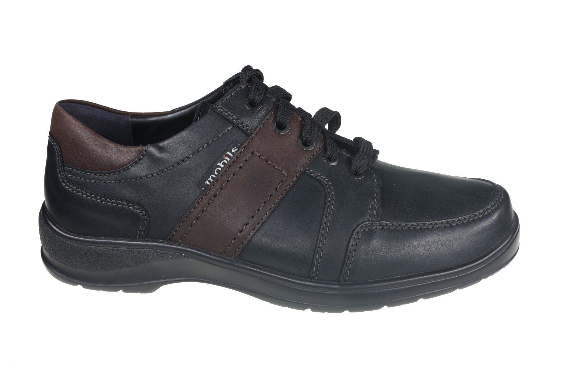 'Edward' men's ergonomic wide fit (H) shoes - Black - Chaplinshoes'Edward' men's ergonomic wide fit (H) shoes - BlackMephisto