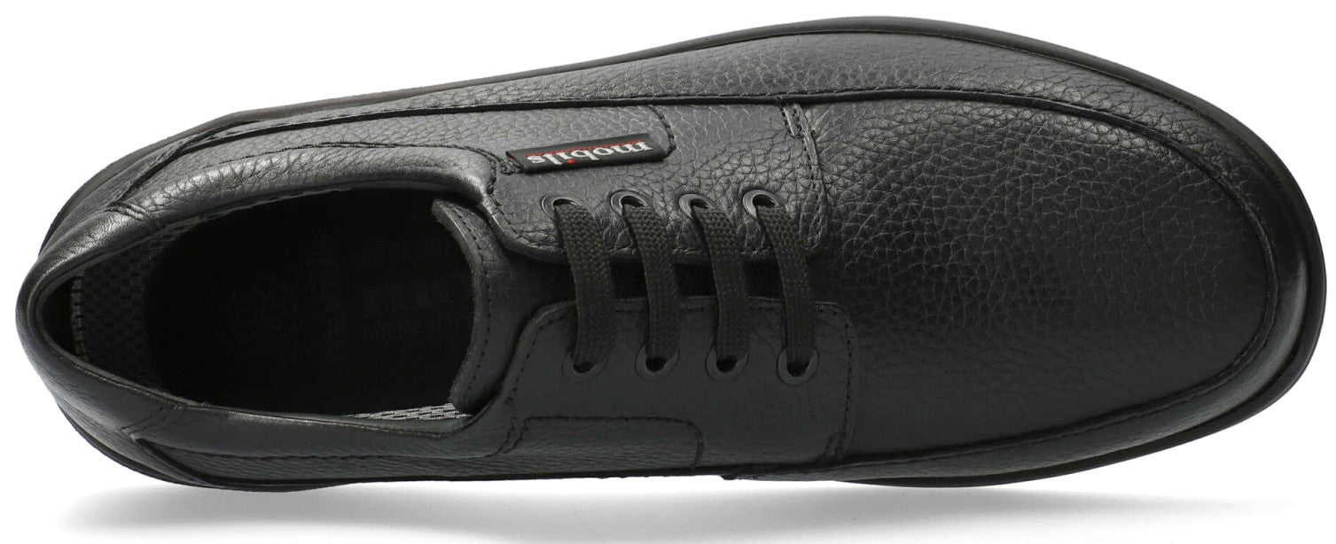 Scarpe ergonomiche da uomo con vestibilità ampia (H) 'Ezard' - Nero - ChaplinshoesScarpe ergonomiche da uomo con vestibilità ampia (H) "Ezard" - BlackMephisto