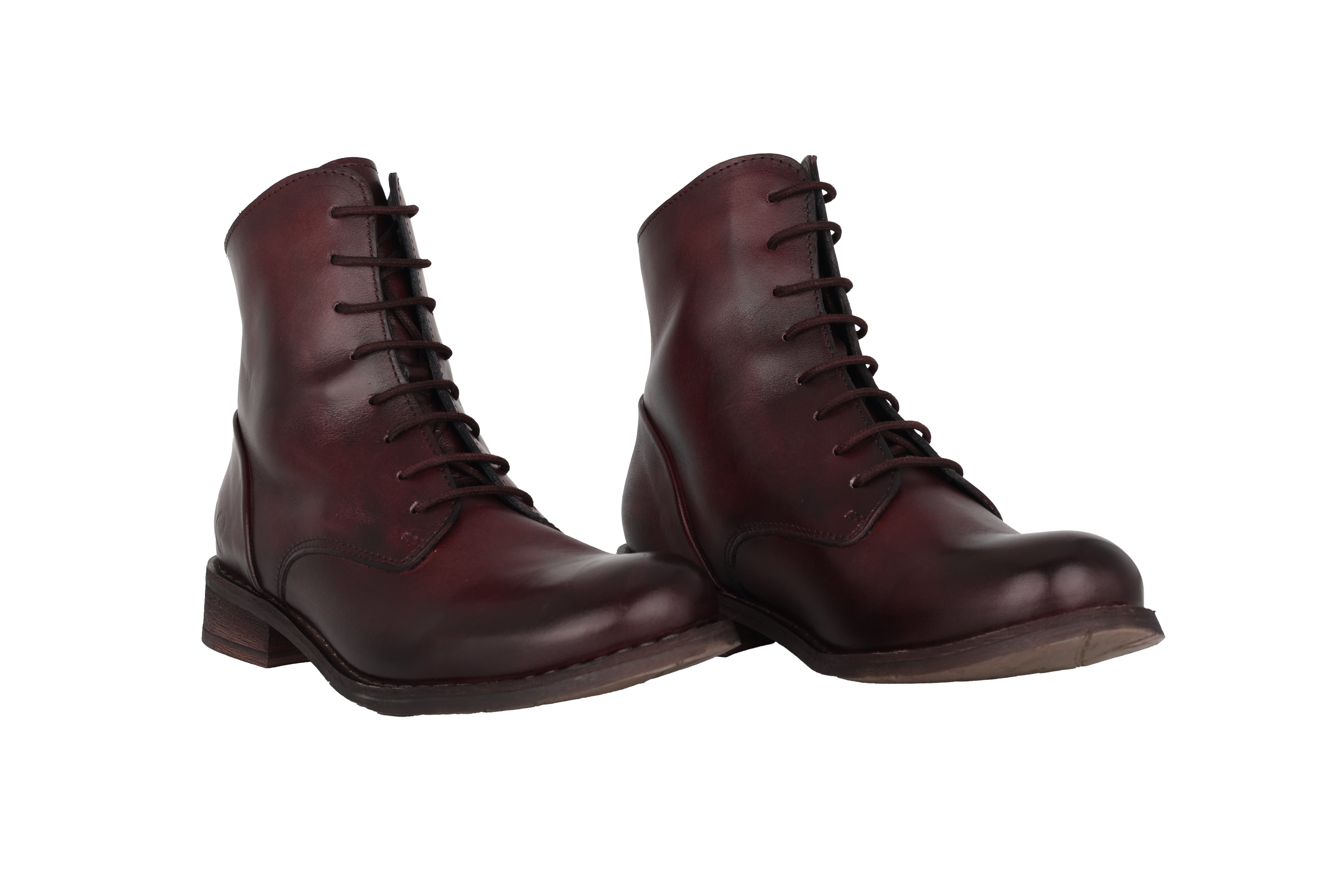 Botki damskie do kostki 'Beja' - Czerwone