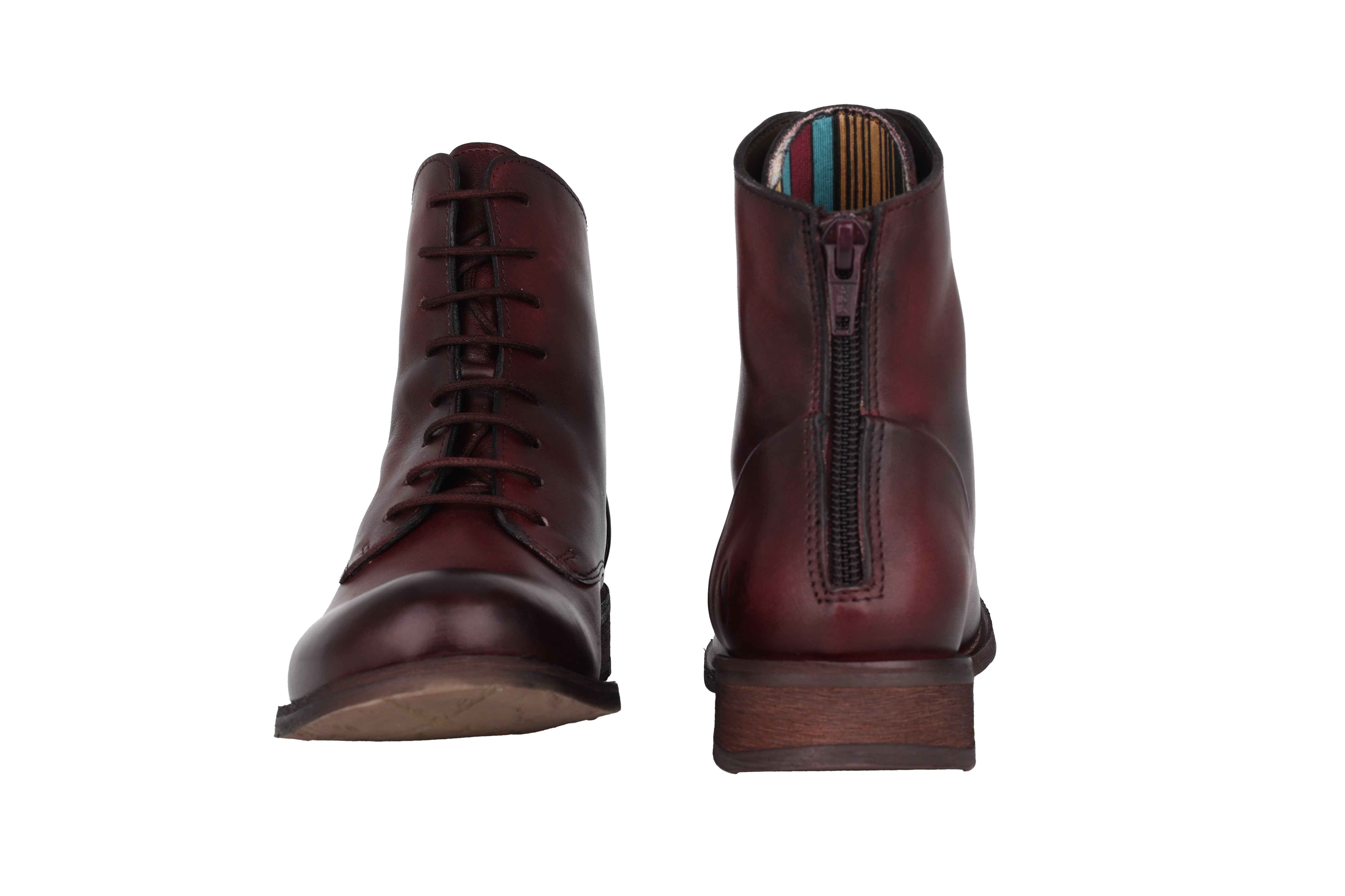 Botki damskie do kostki 'Beja' - Czerwone