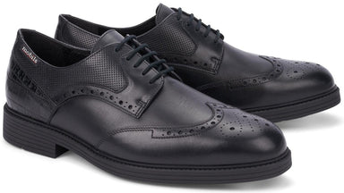 Zapato con cordones para hombre 'FERNAND' ergonómico de corte ancho (H) - Negro - ChaplinshoesZapato con cordones para hombre ergonómico de corte ancho (H) 'FERNAND' - NegroMephisto