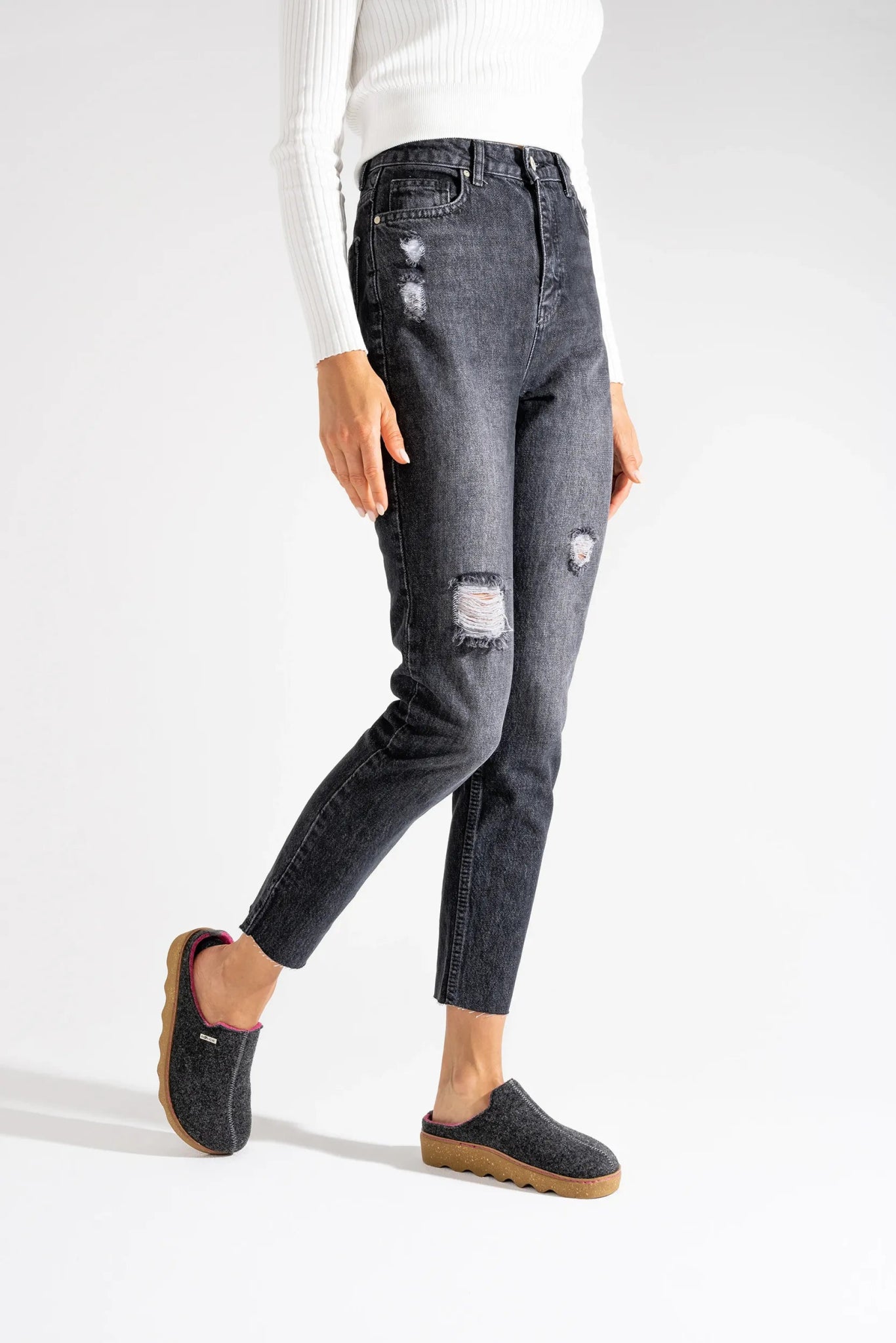 'Foggia - D' women's indoor homeslipper - Dark - grey - Chaplinshoes'Foggia - D' women's indoor homeslipper - Dark - greyRohde