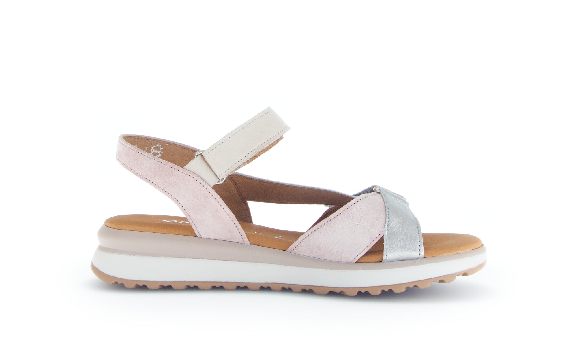 '62.845.32' sandalia para mujer - mezcla blanco rosa azul