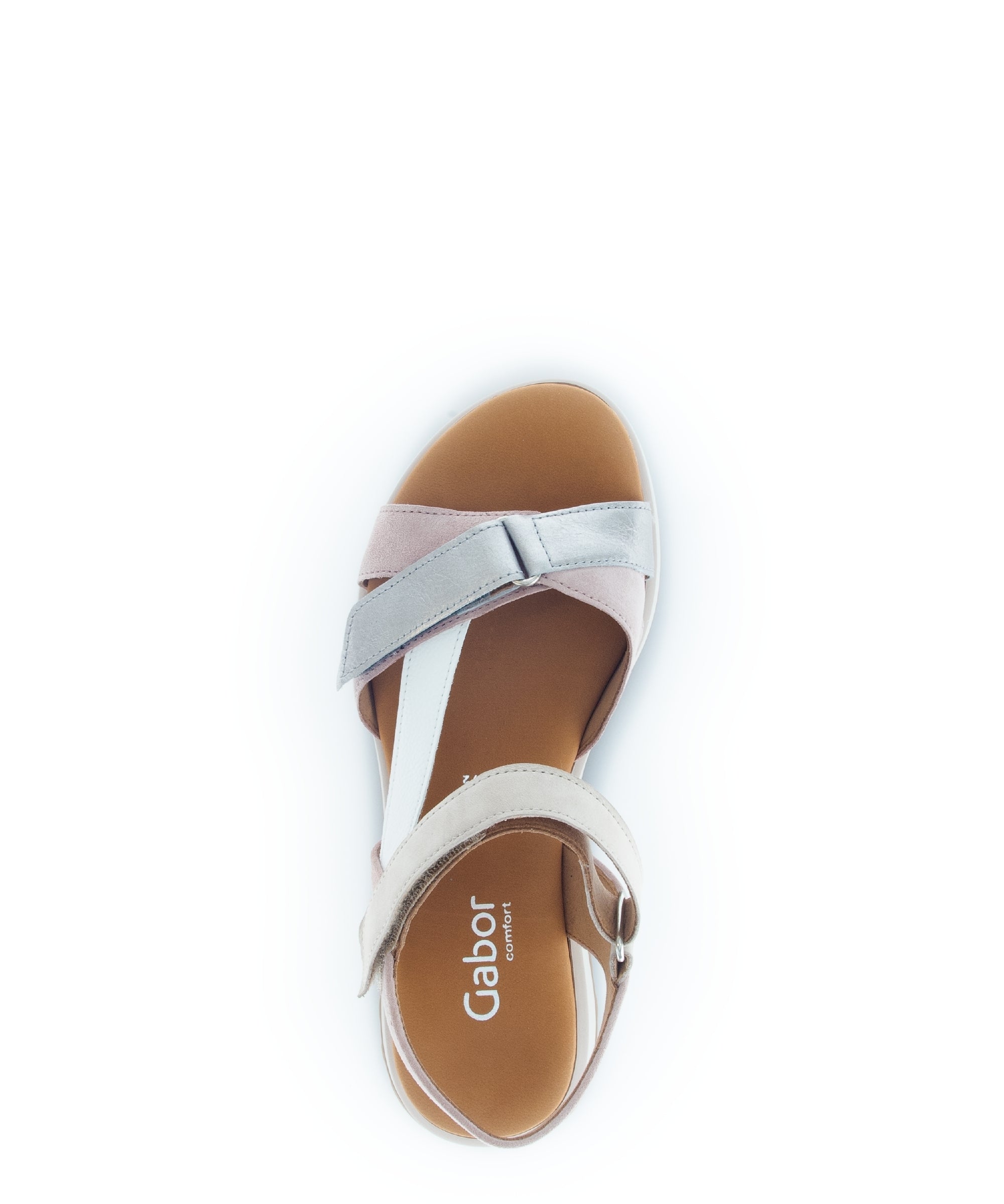 '62.845.32' sandalia para mujer - mezcla blanco rosa azul