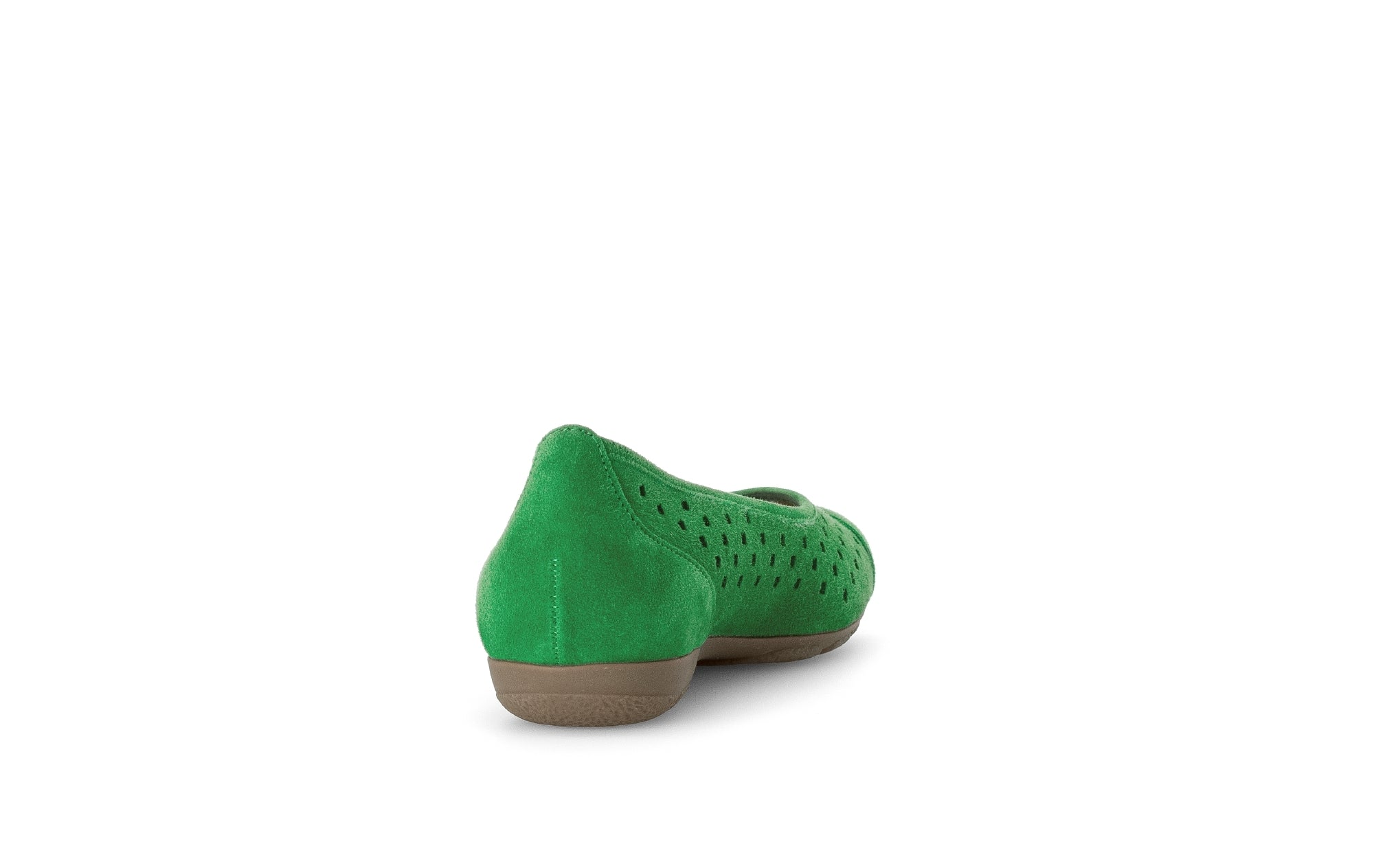 '64.169.39' women's perforated ballerina - green