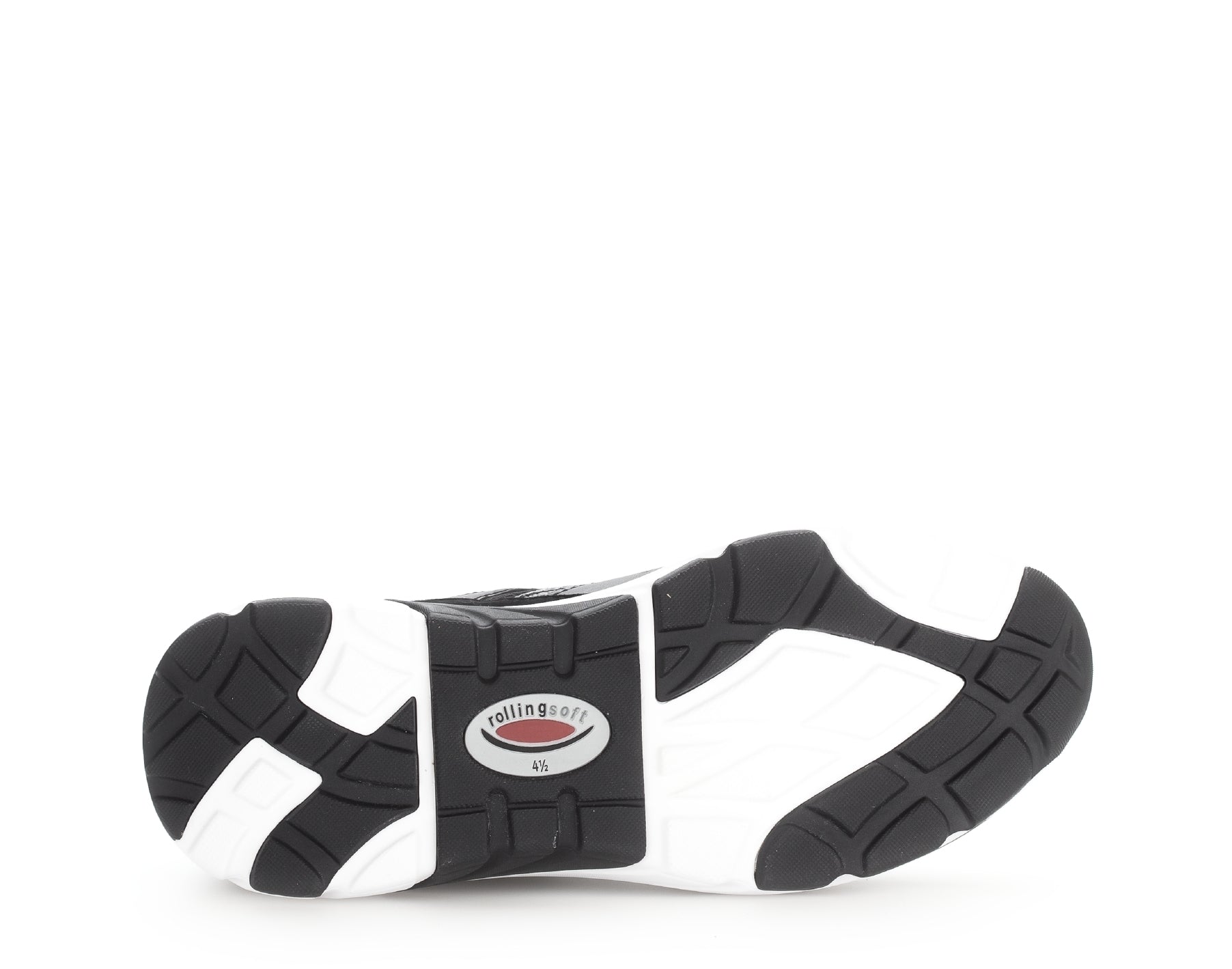 '66.936.57' women's walking rolling lace-up shoe - black