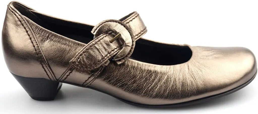 Gabor scarpe con tacco 86.138.90 pelle bronzo metallizzato/argento - ChaplinshoesGabor scarpe con tacco 86.138.90 pelle bronzo metallizzato/argentoGabor