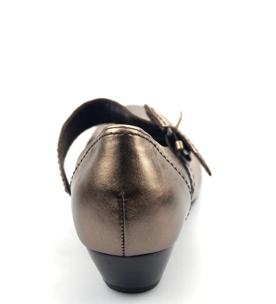 Gabor scarpe con tacco 86.138.90 pelle bronzo metallizzato/argento - ChaplinshoesGabor scarpe con tacco 86.138.90 pelle bronzo metallizzato/argentoGabor