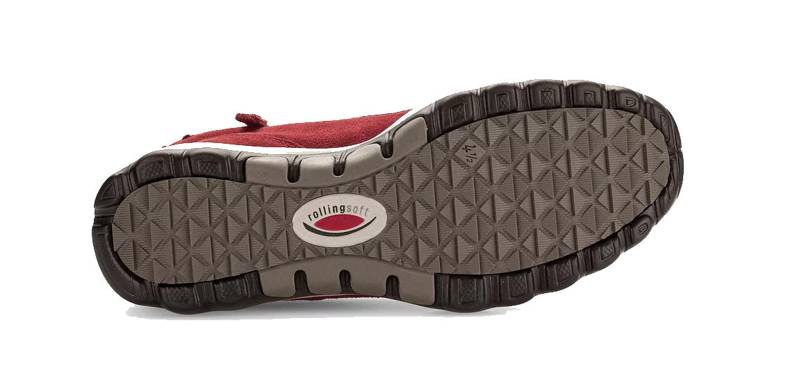 '76.868.38' rollende dames enkellaars - rood