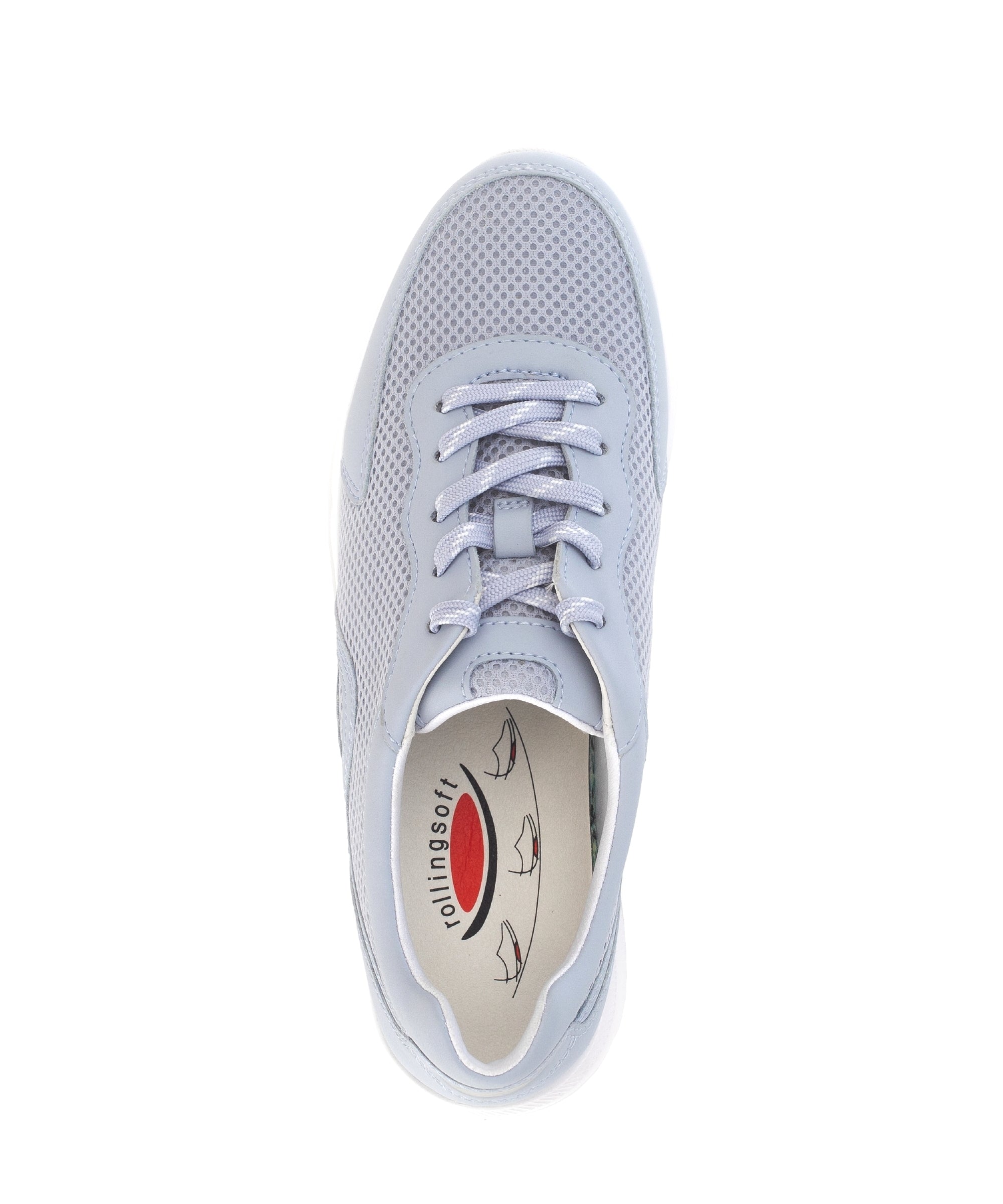 '66.923.16' dámské vycházkové rolovací šněrovací tenisky – modré