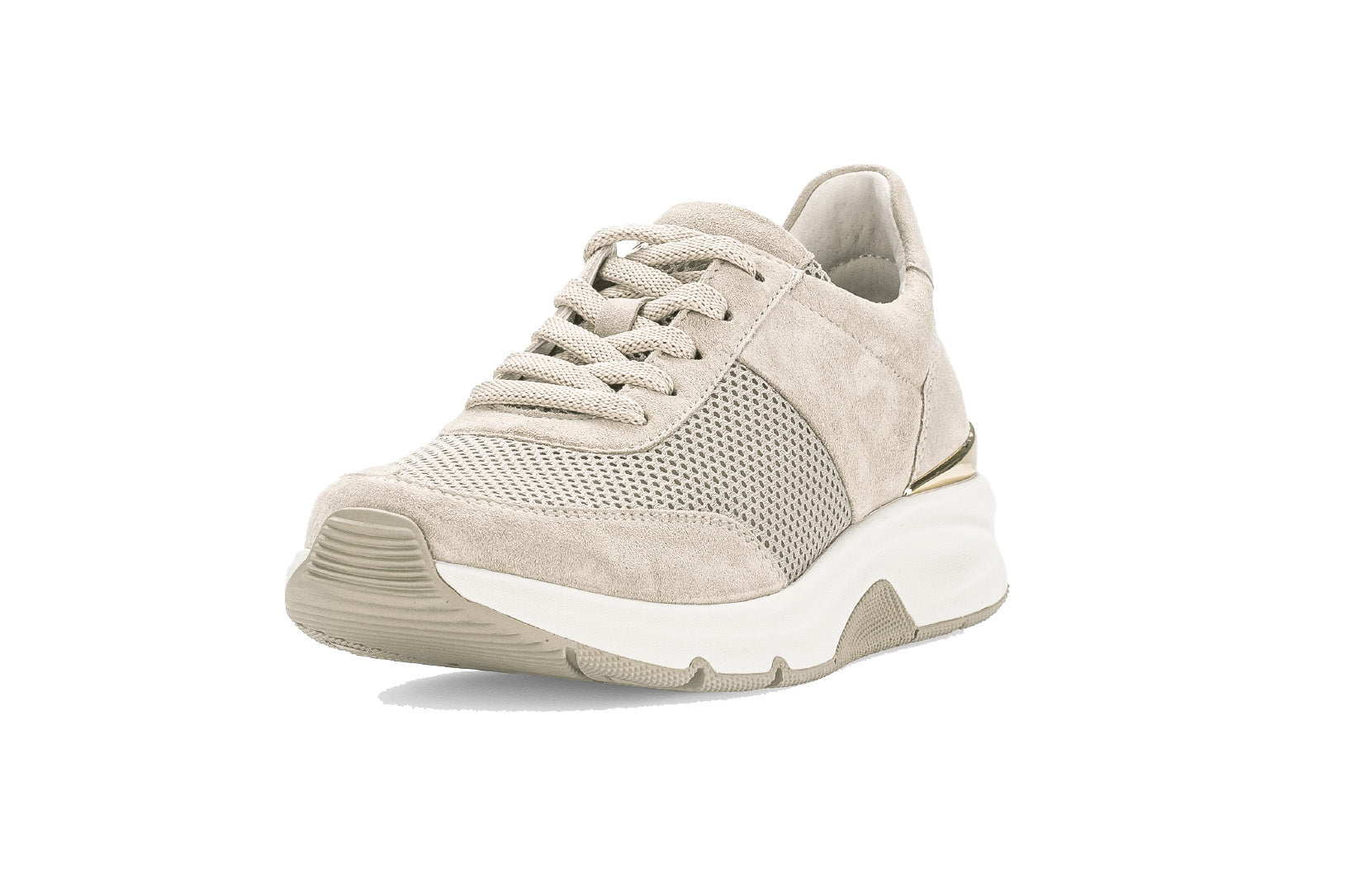 '86.897.33' lopende damessneaker - beige