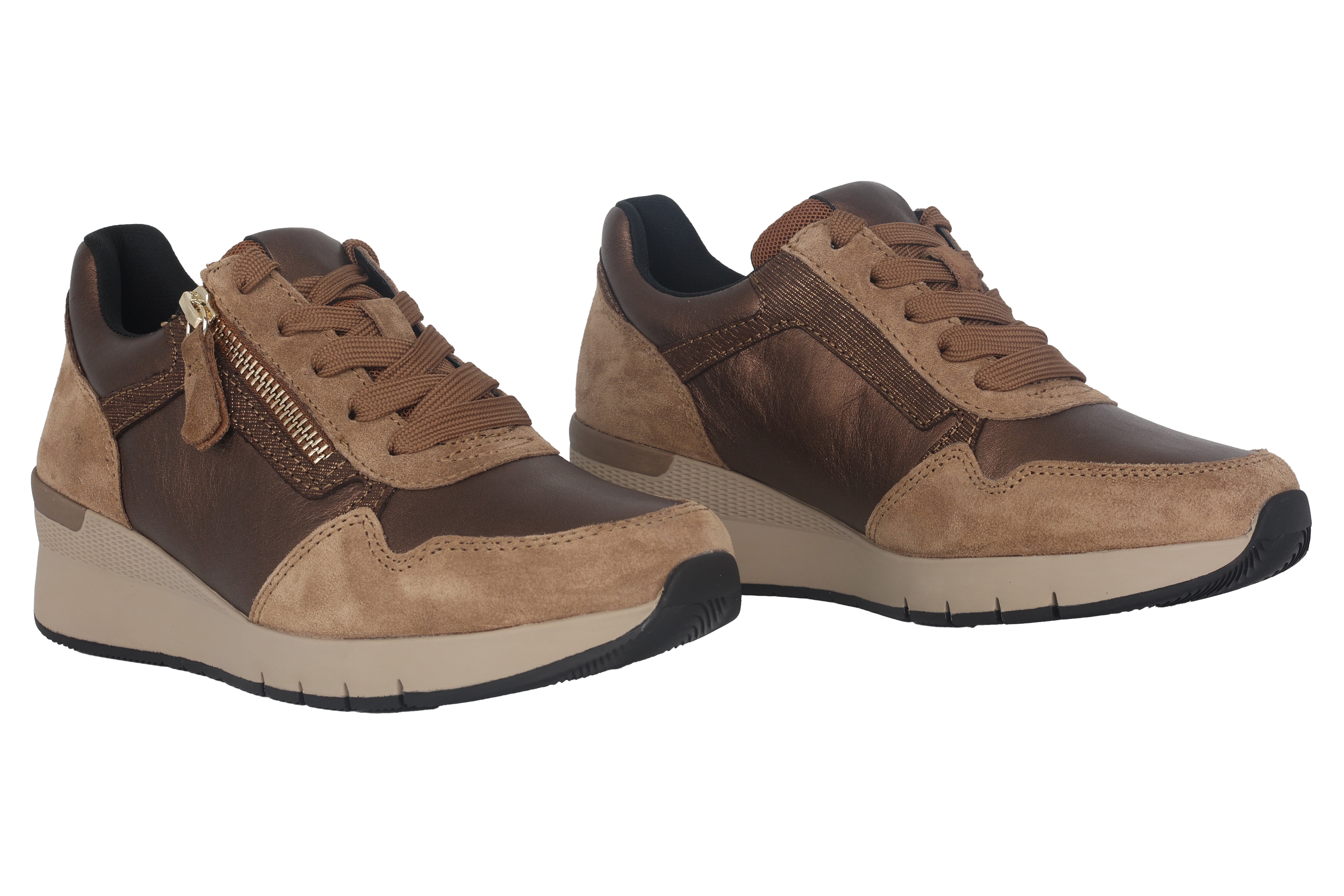 Damen-Schnürsneaker '56.418.15' – Beige