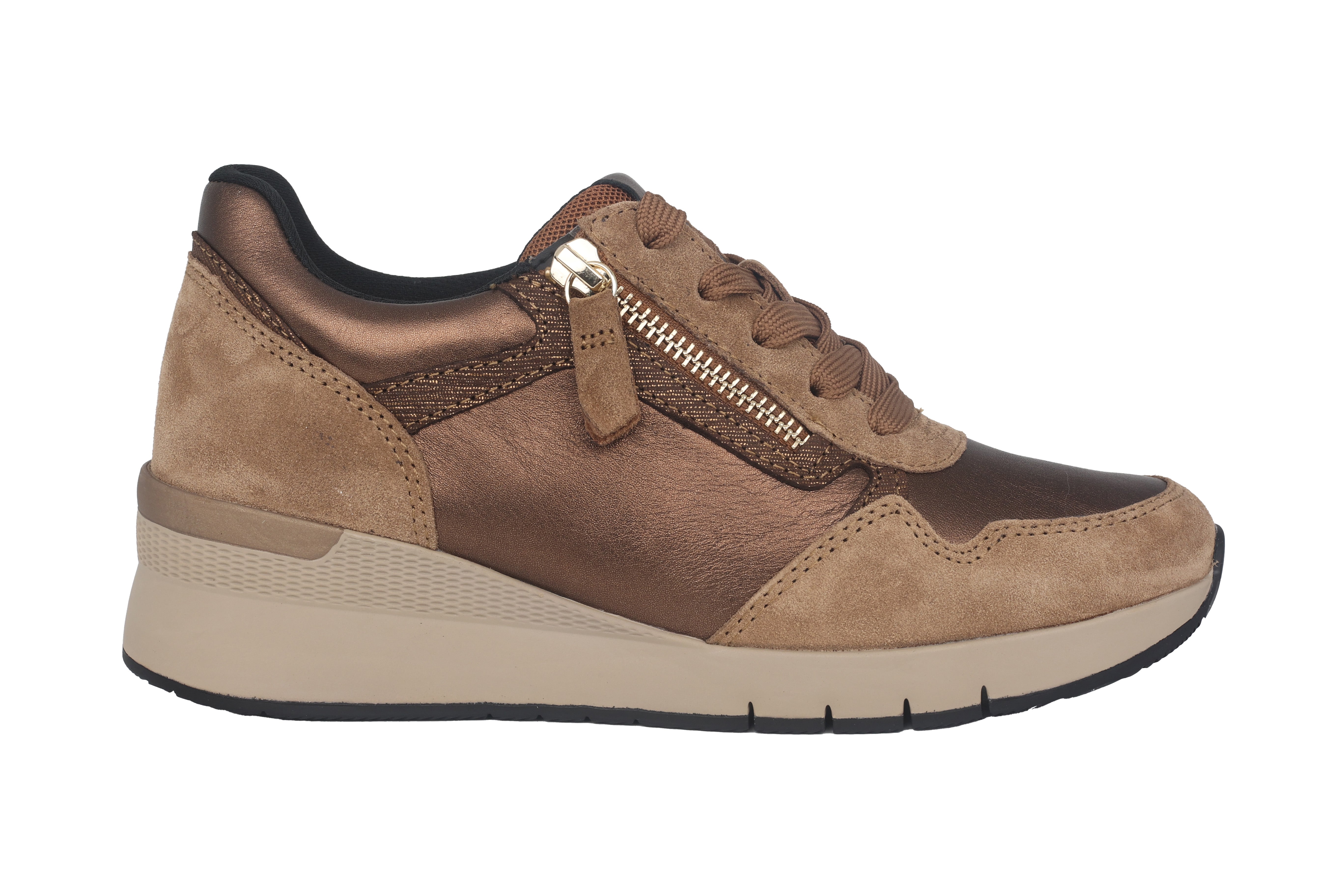 Damen-Schnürsneaker '56.418.15' – Beige