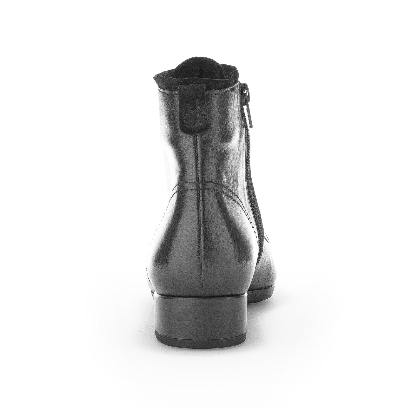 '72.715.57' dames enkellaars met brede pasvorm (H) - Zwart