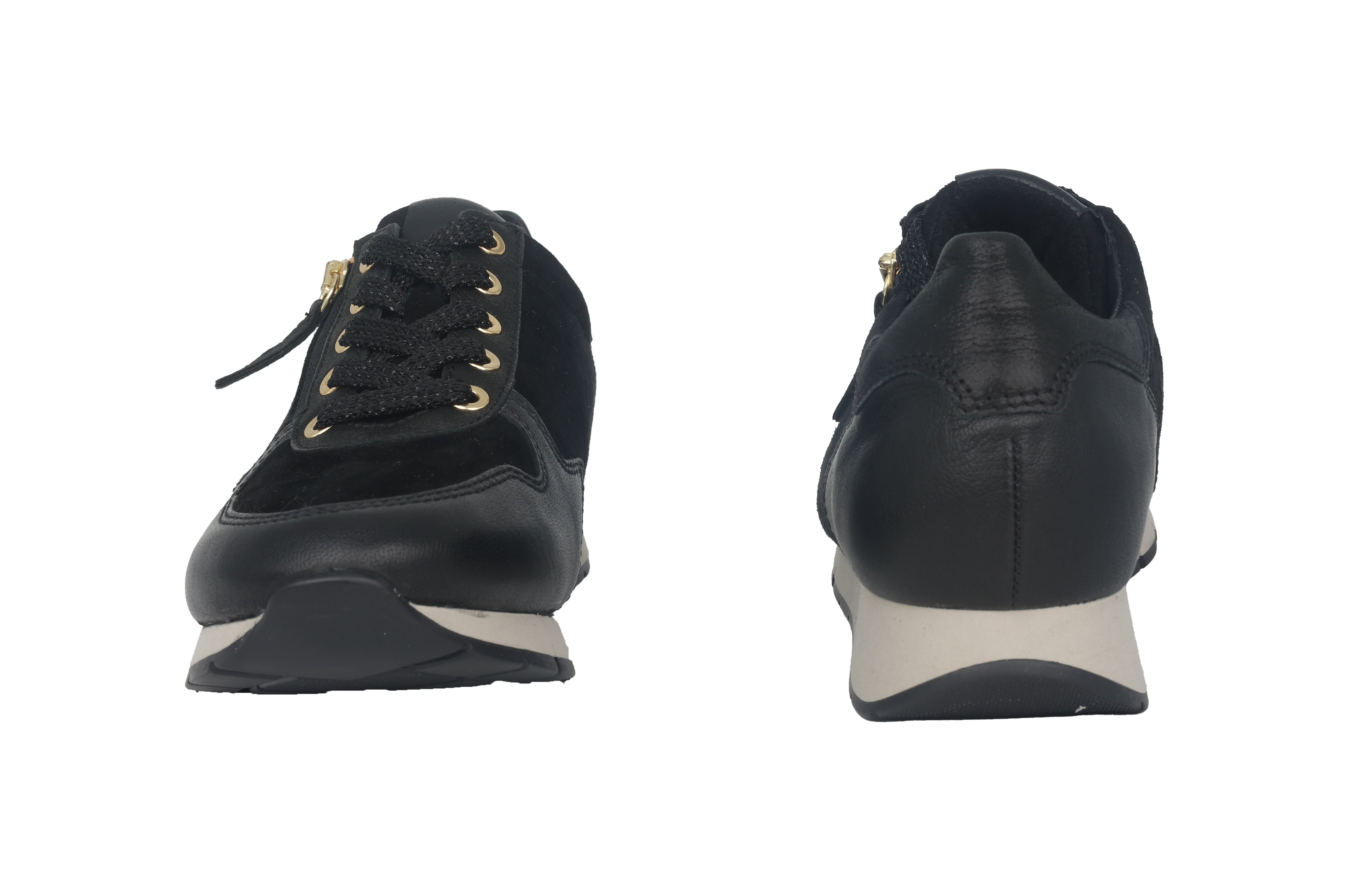 Damen-Schnürsneaker '52.488.37' - Schwarz