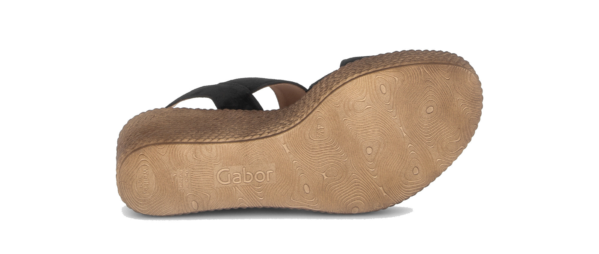 Damen-Keilsandalette '84.771.17' – Schwarz