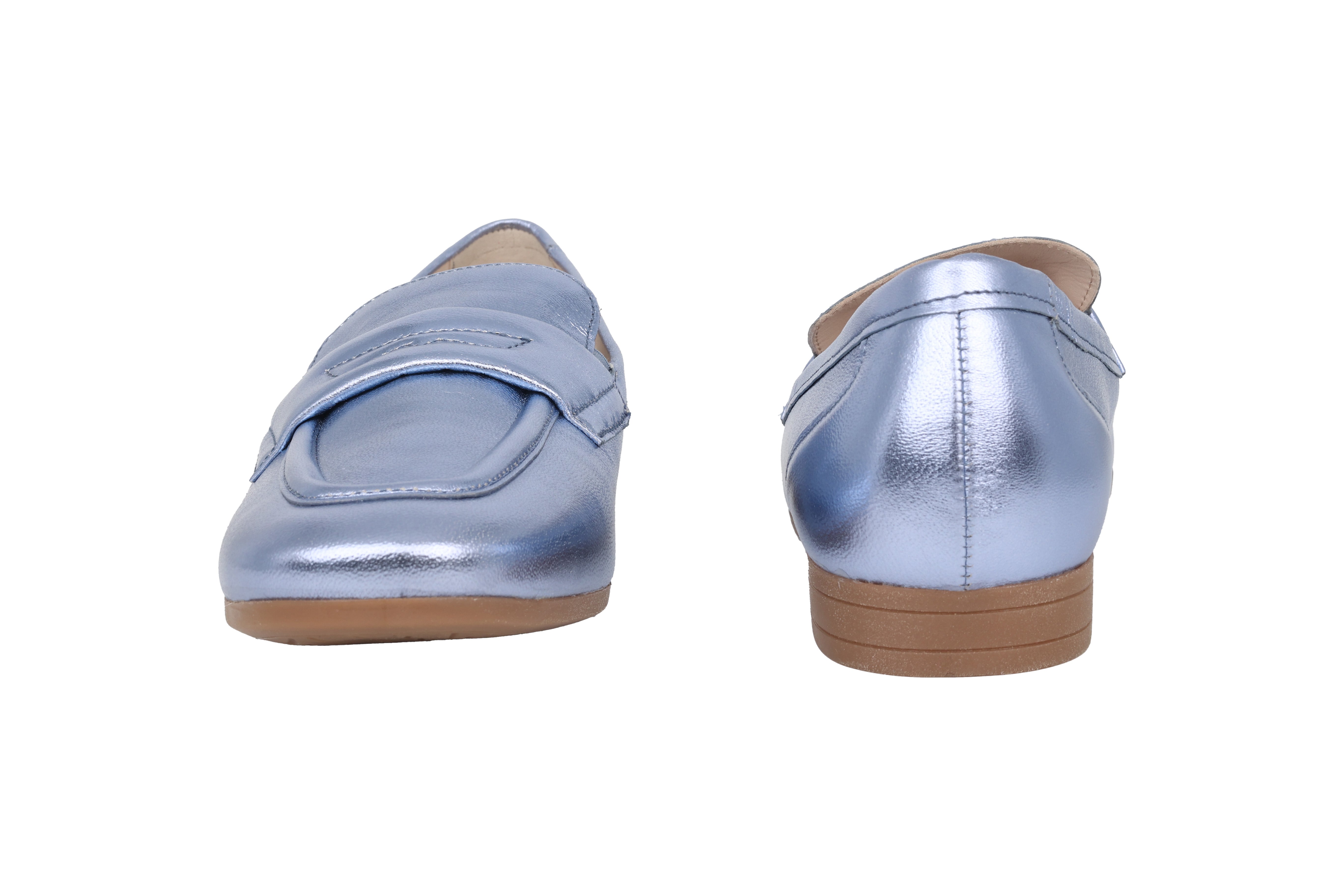 Mocassins pour femmes '22.424.86' - vernis bleu
