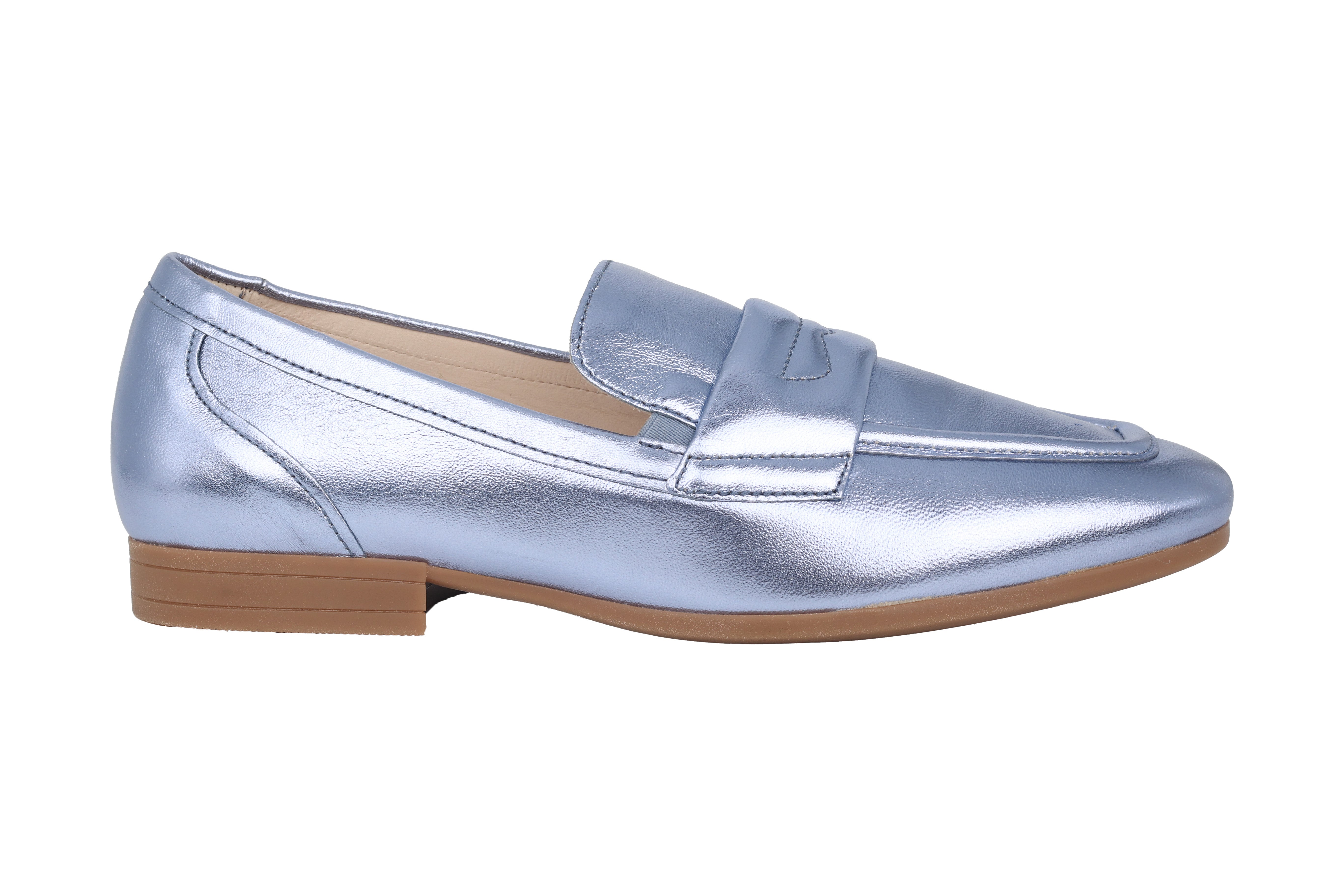 Mocassins pour femmes '22.424.86' - vernis bleu