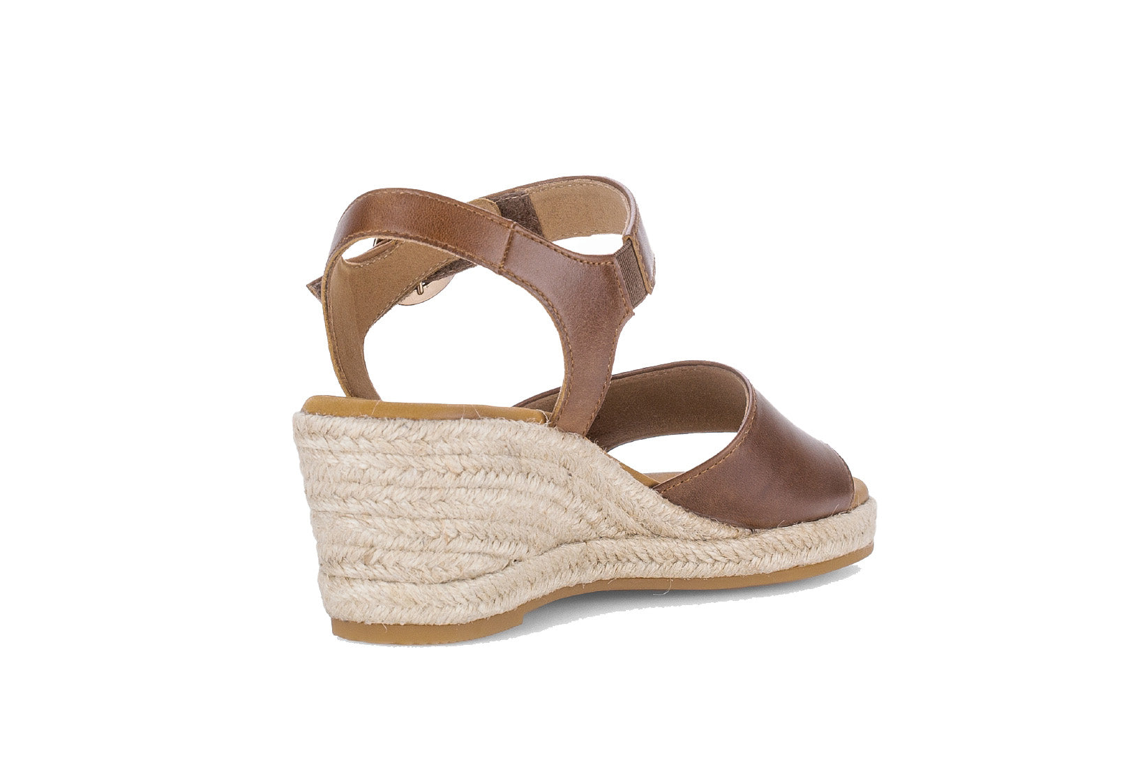 Damessandaal '82.710.53' met sleehak - Bruin