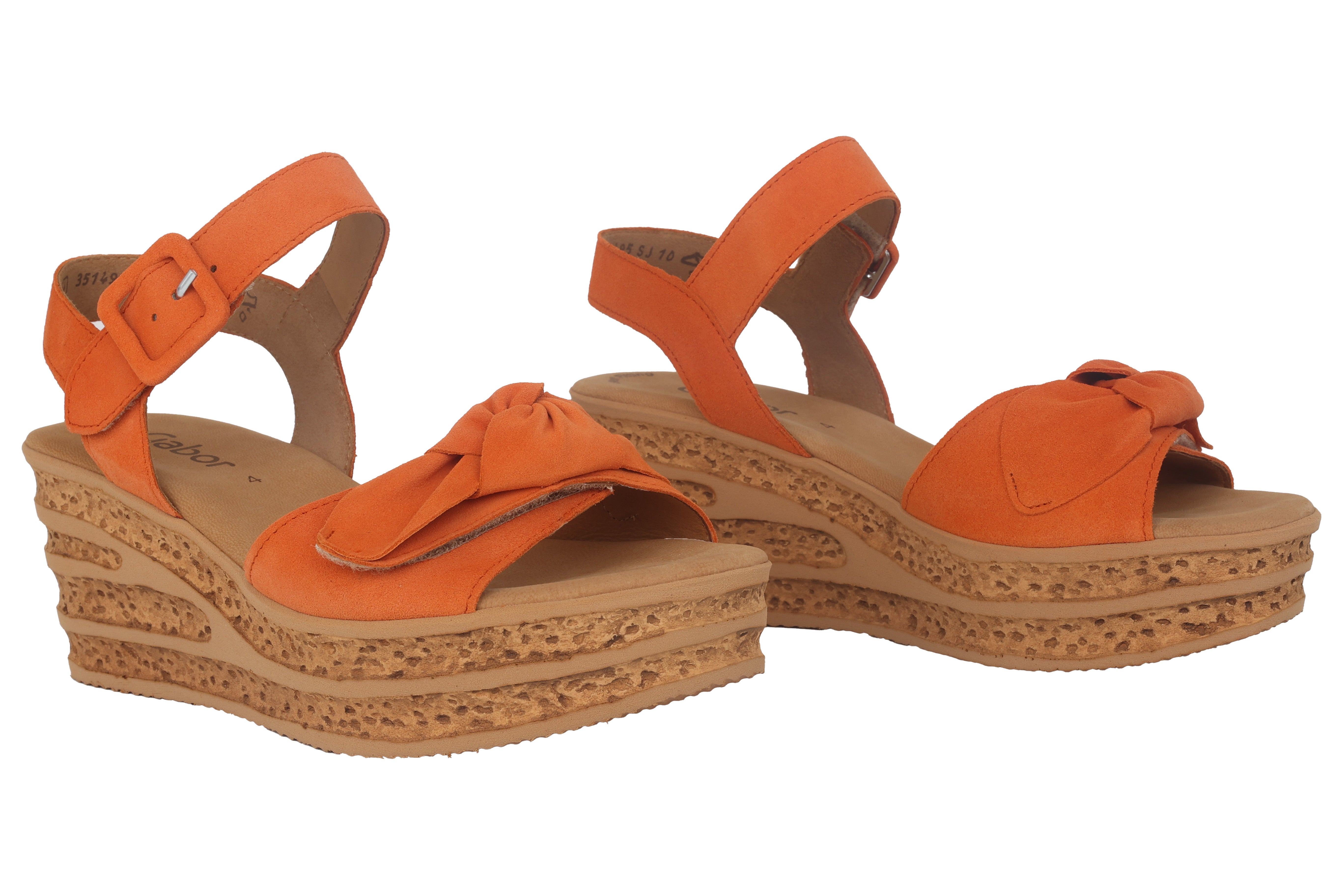 '44.653.14' women's wedge sandal - Orange