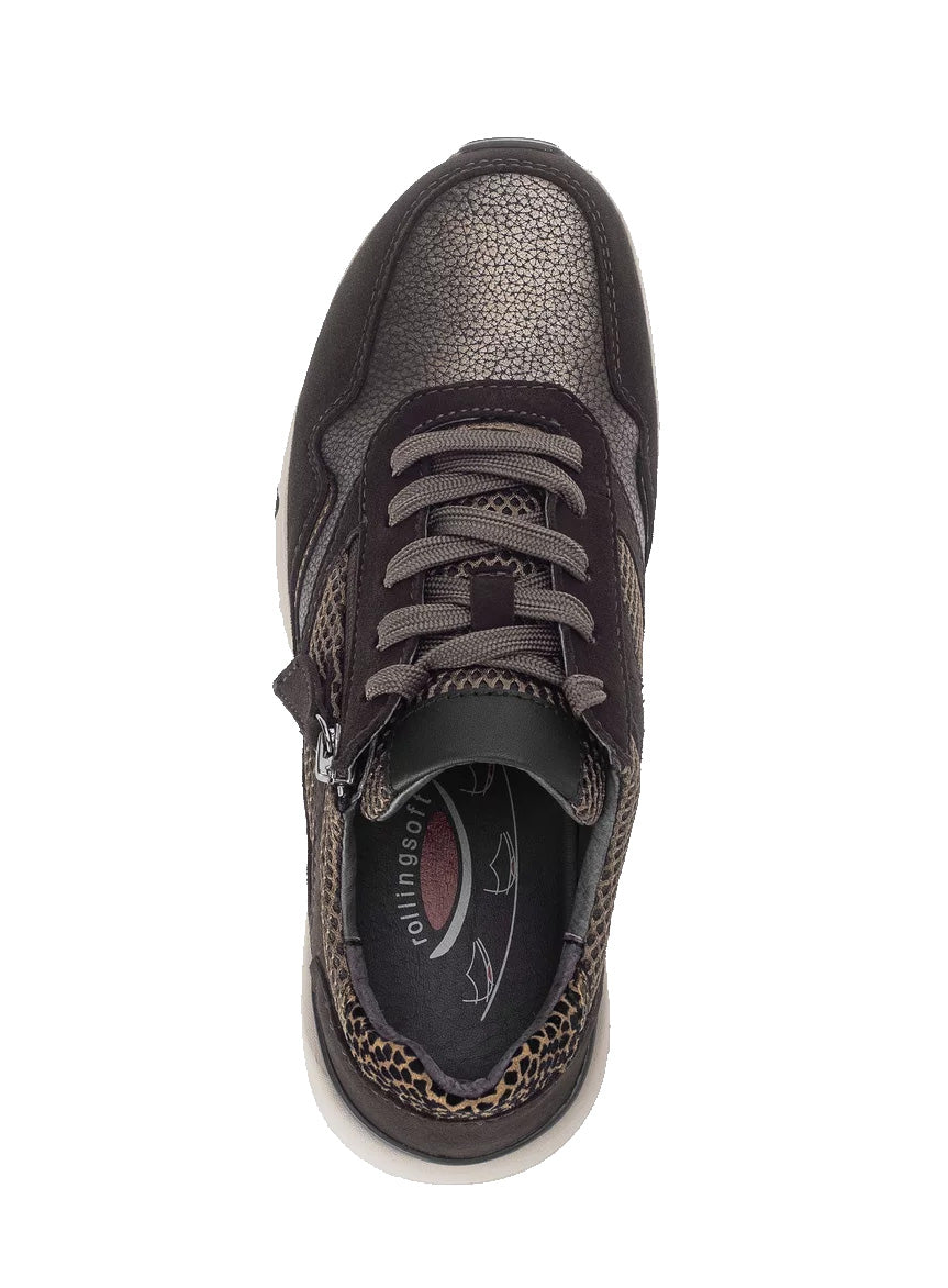 Sneaker da passeggio con lacci da donna '76.896.44' - Multicolor