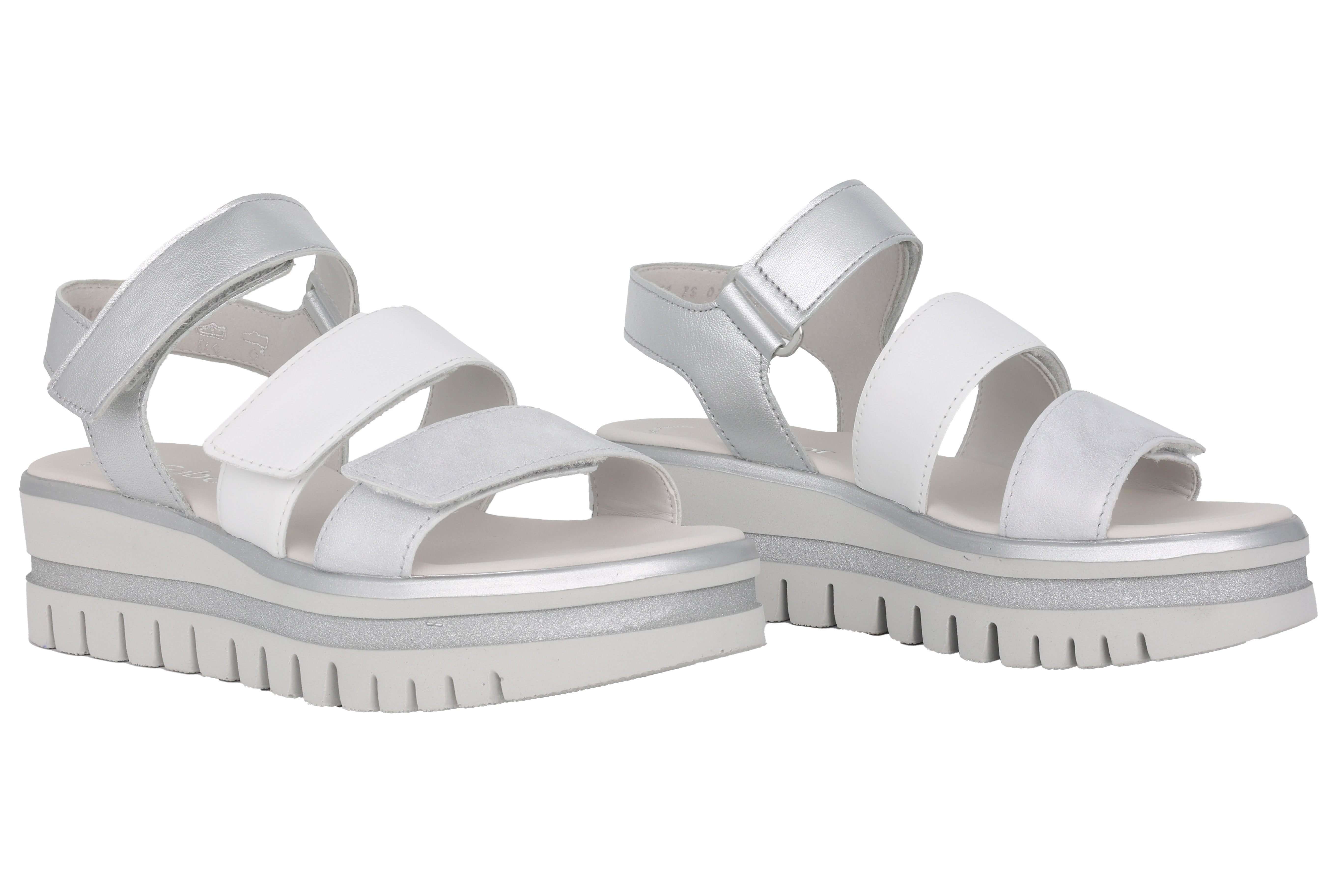 '64.620.69' damesandal - sølv