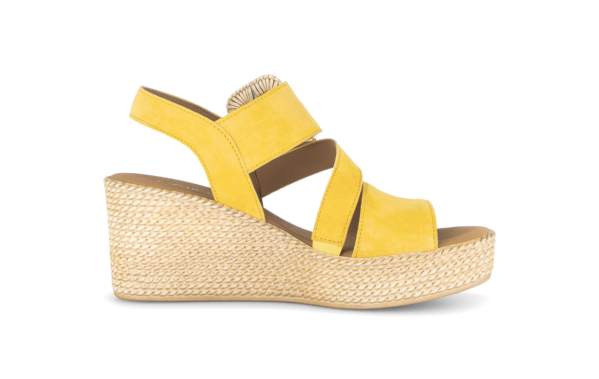 Damen-Keilsandalette '84.771.13' – Gelb