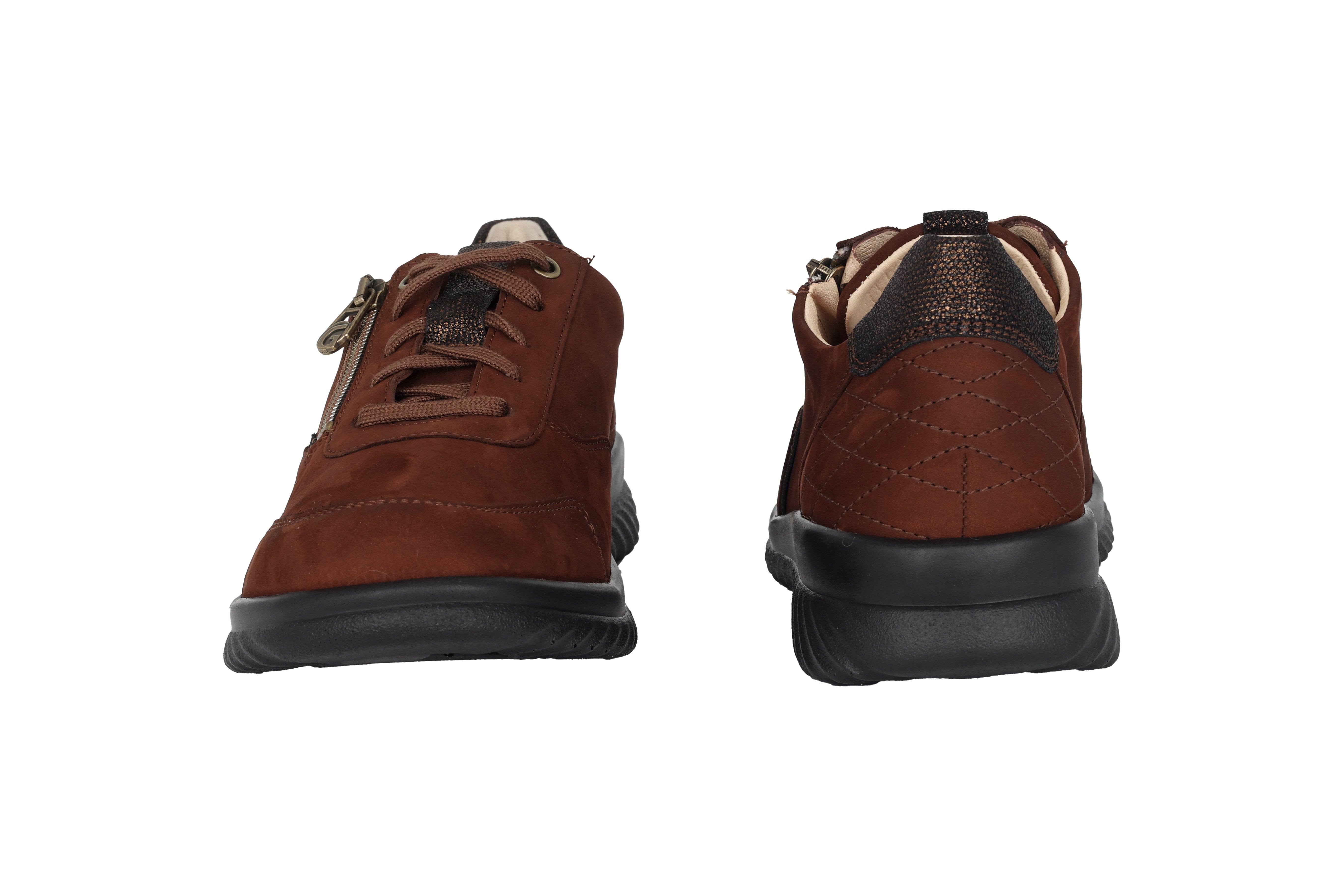 Damen-Schnürschuhe „Heike“ mit weiter Passform (H) – Braun