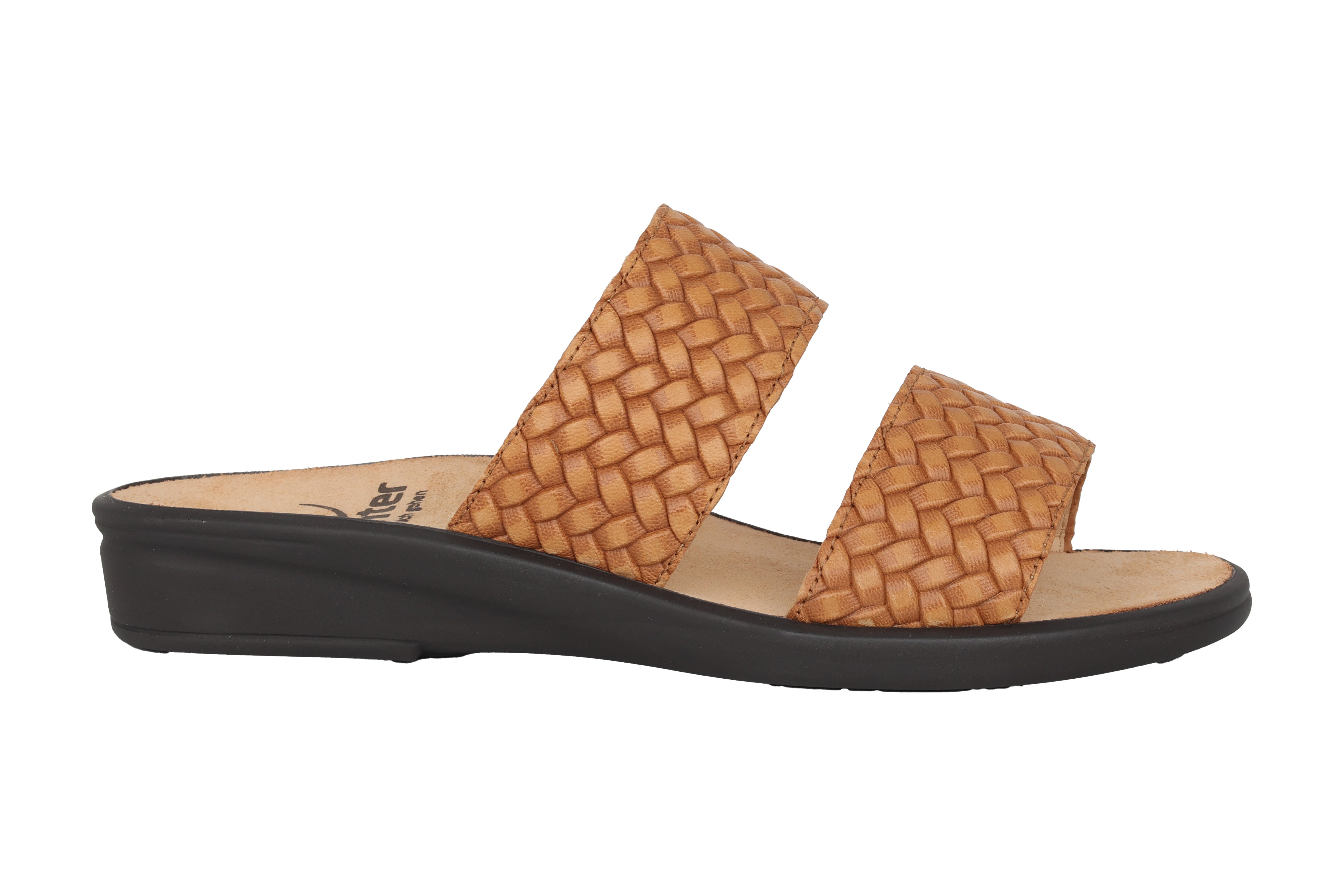 'Sonnica' women's small fit (E) sandal - brown