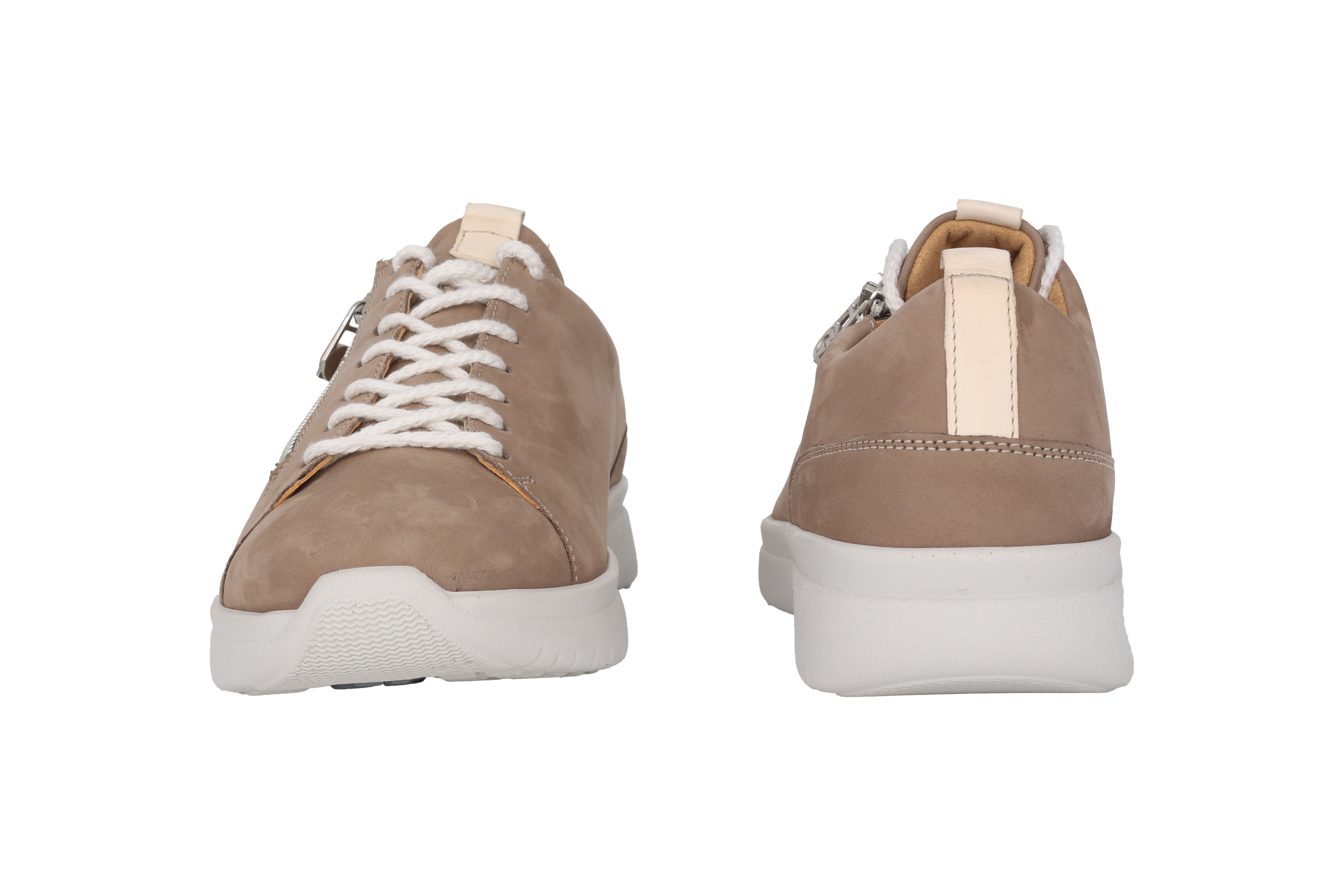 'Kira' women's very wide fit (K) lace-zip shoes - Taupe