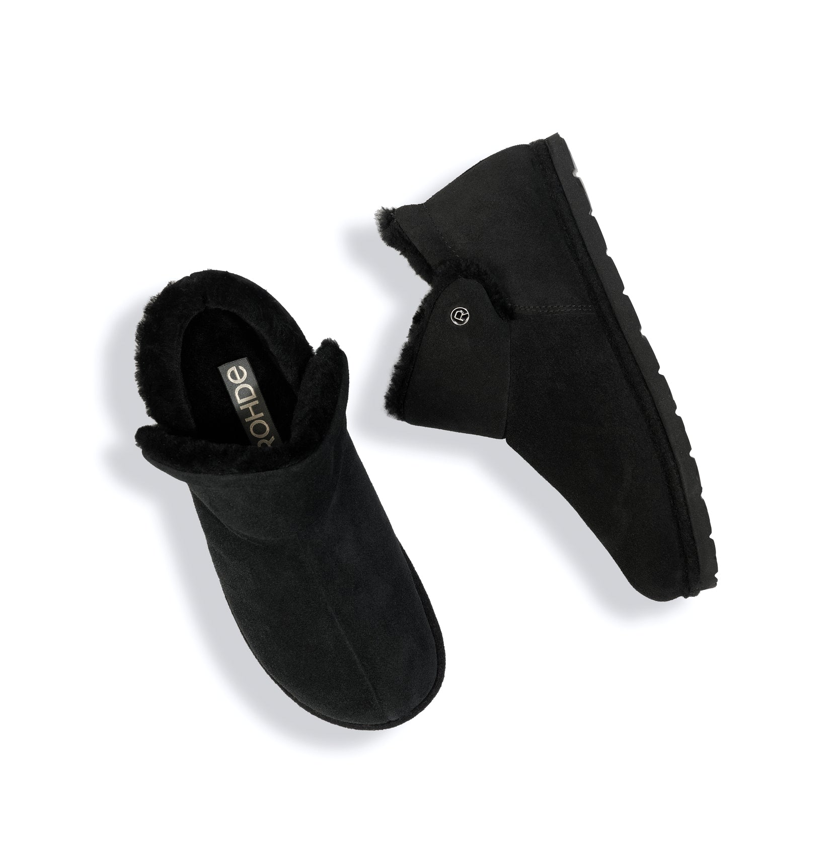 'Gardena' women's indoor warmlined home boot - black - Chaplinshoes'Gardena' women's indoor warmlined home boot - blackRohde