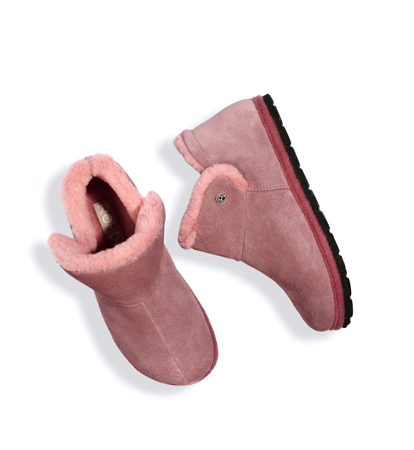 Bota feminina interna 'Gardena' com forro quente - rosa - ChaplinshoesBota feminina interna 'Gardena' com forro quente - rosaRohde
