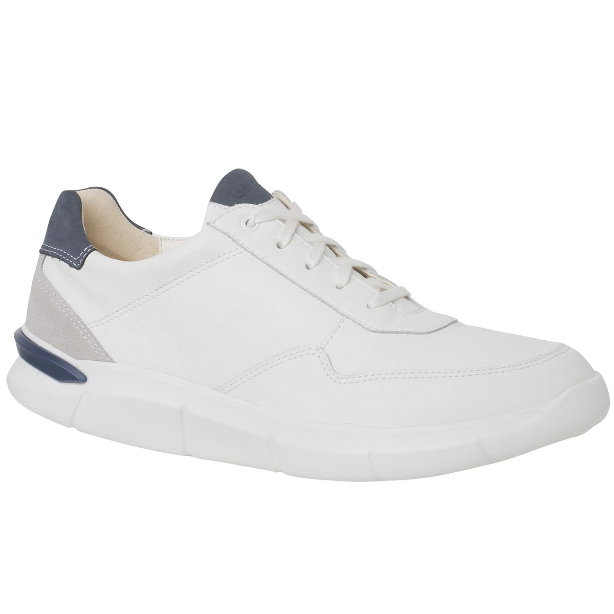 'George' men's rolling walking rolling sneaker - White - Chaplinshoes'George' men's rolling walking rolling sneaker - WhiteGanter