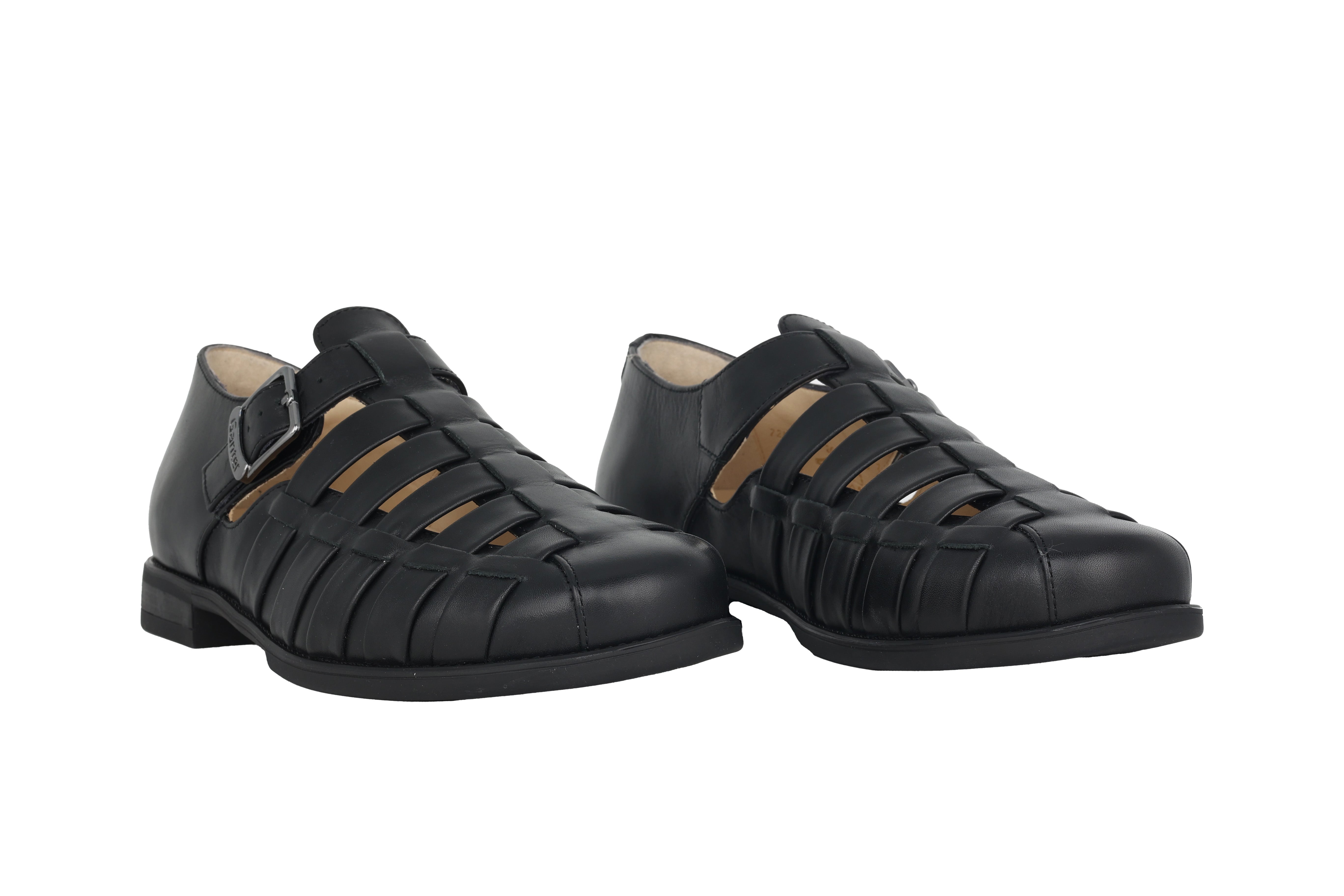 Halboffene Herrensandale 'Greg' - Schwarz